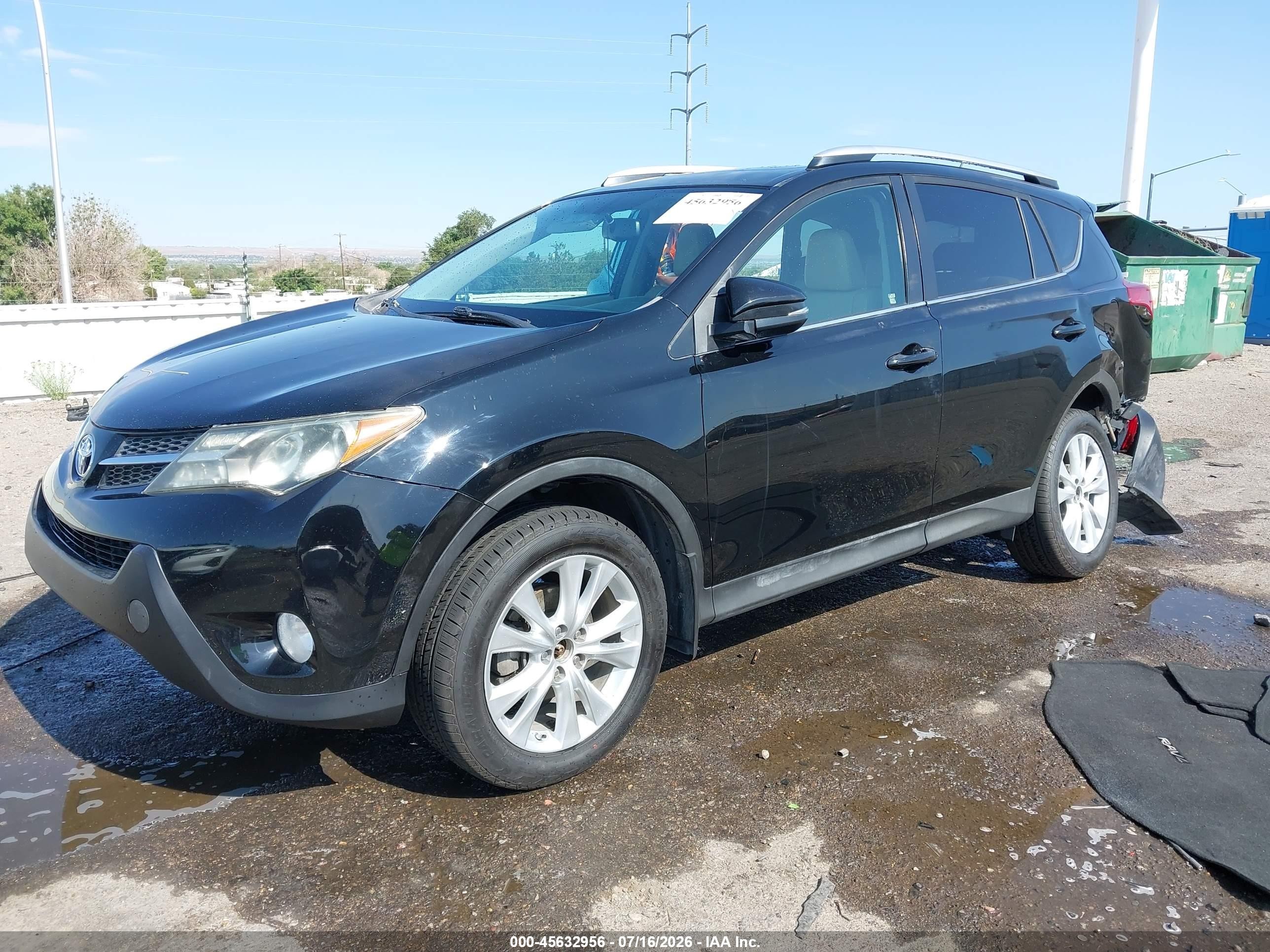 2013 Toyota Rav4 Limited Black vin: 2T3DFREV8DW019308