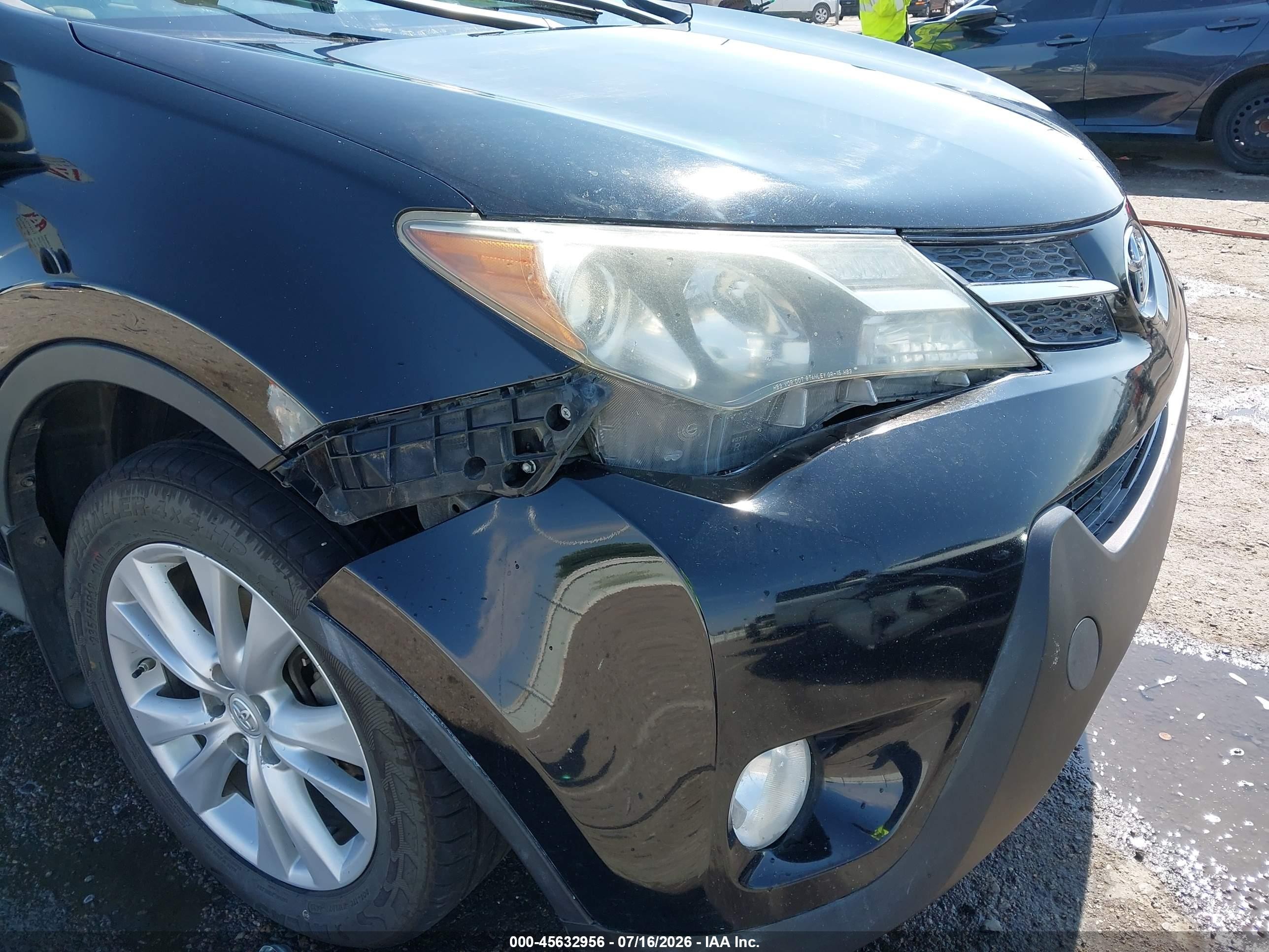 2013 Toyota Rav4 Limited Black vin: 2T3DFREV8DW019308