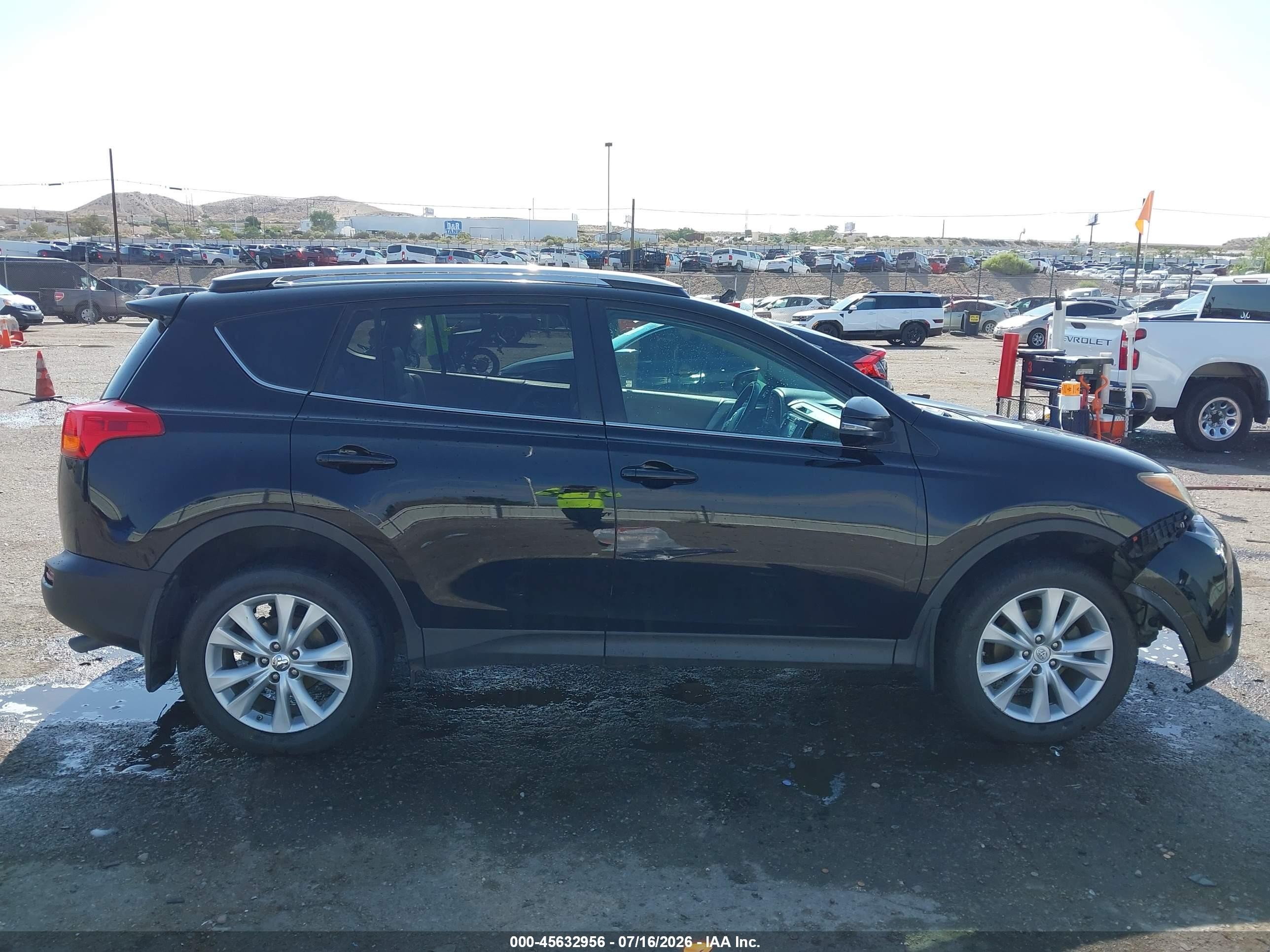 2013 Toyota Rav4 Limited Black vin: 2T3DFREV8DW019308