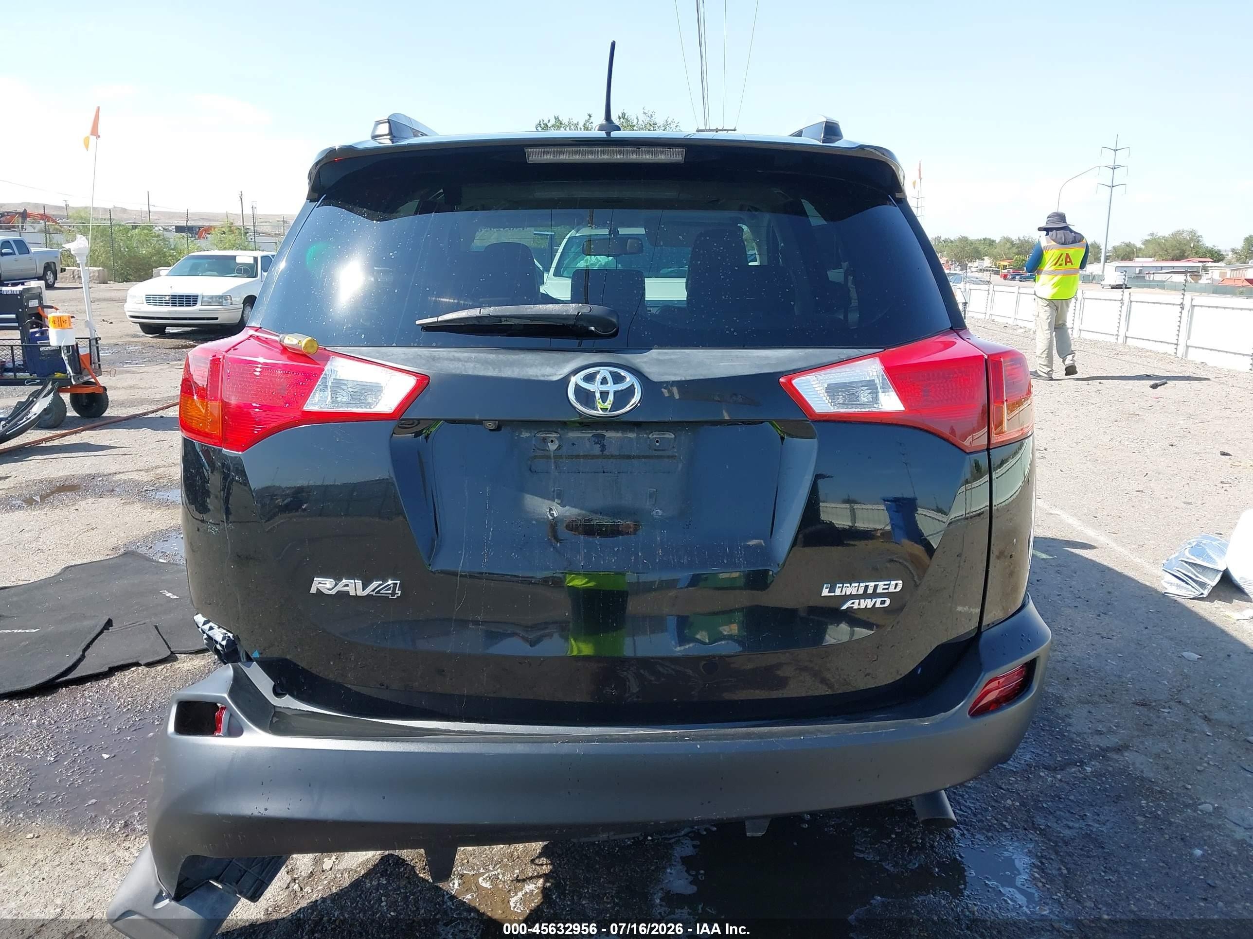 2013 Toyota Rav4 Limited Black vin: 2T3DFREV8DW019308
