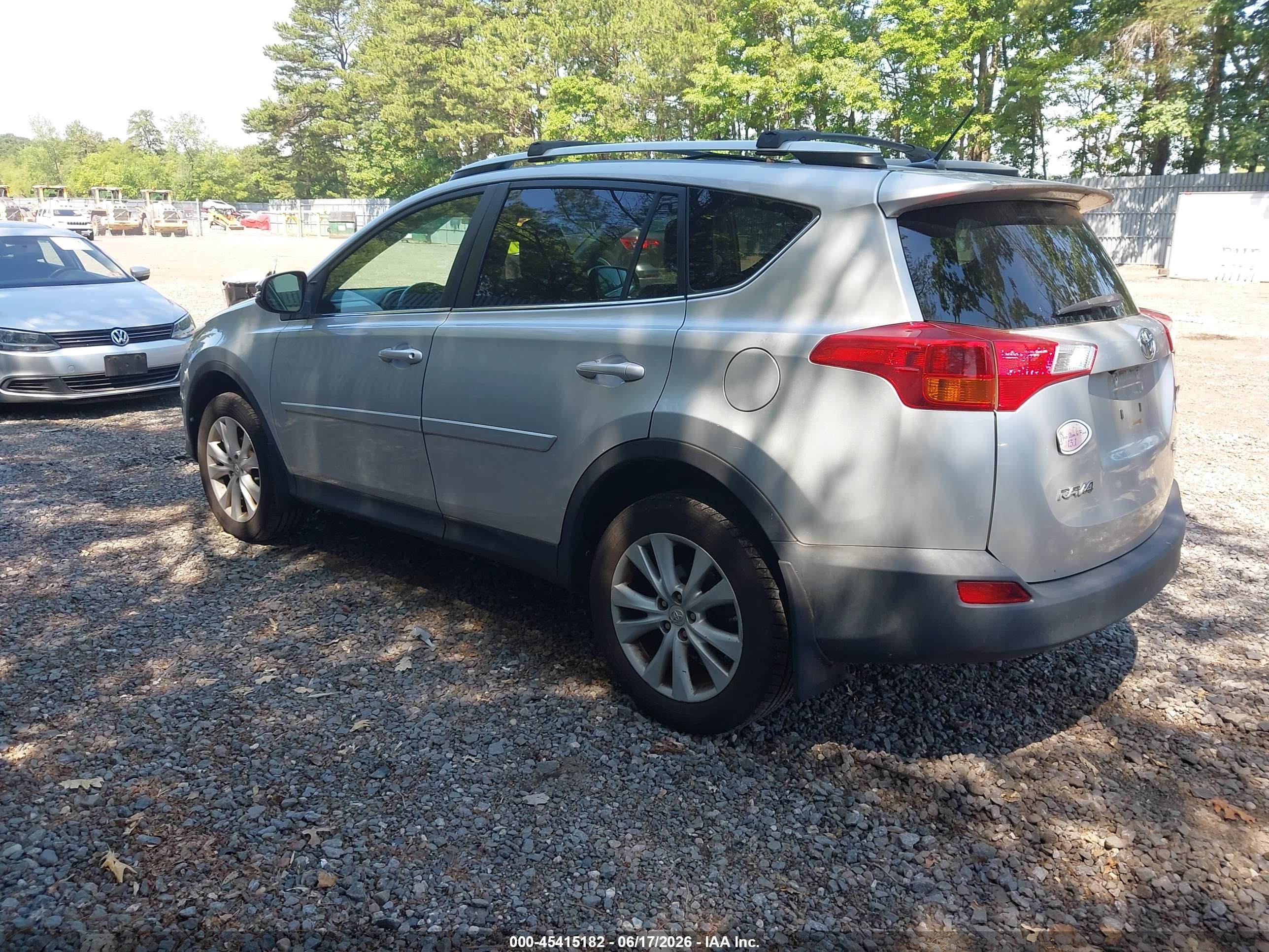 2013 Toyota Rav4 Limited Silver vin: 2T3DFREV8DW073496