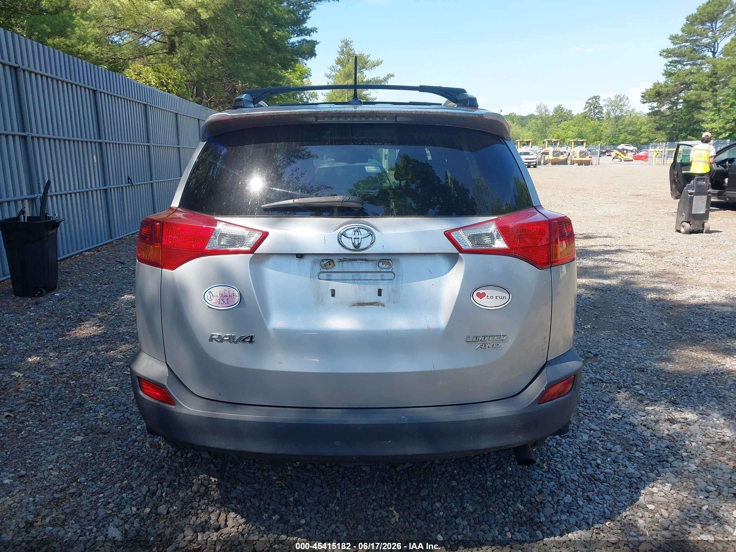 2013 Toyota Rav4 Limited Silver vin: 2T3DFREV8DW073496
