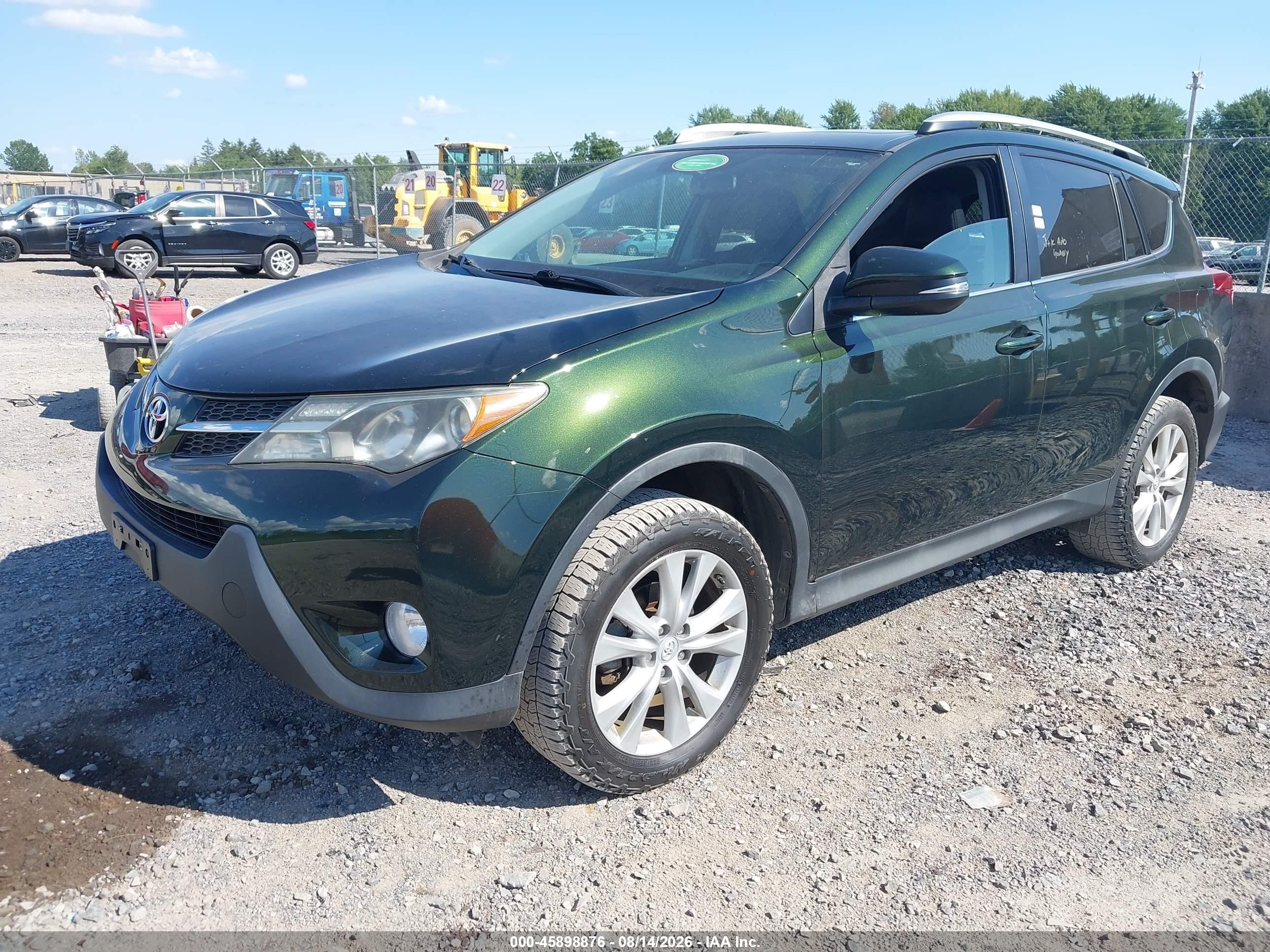 2013 Toyota Rav4 Limited Green vin: 2T3DFREV8DW078732
