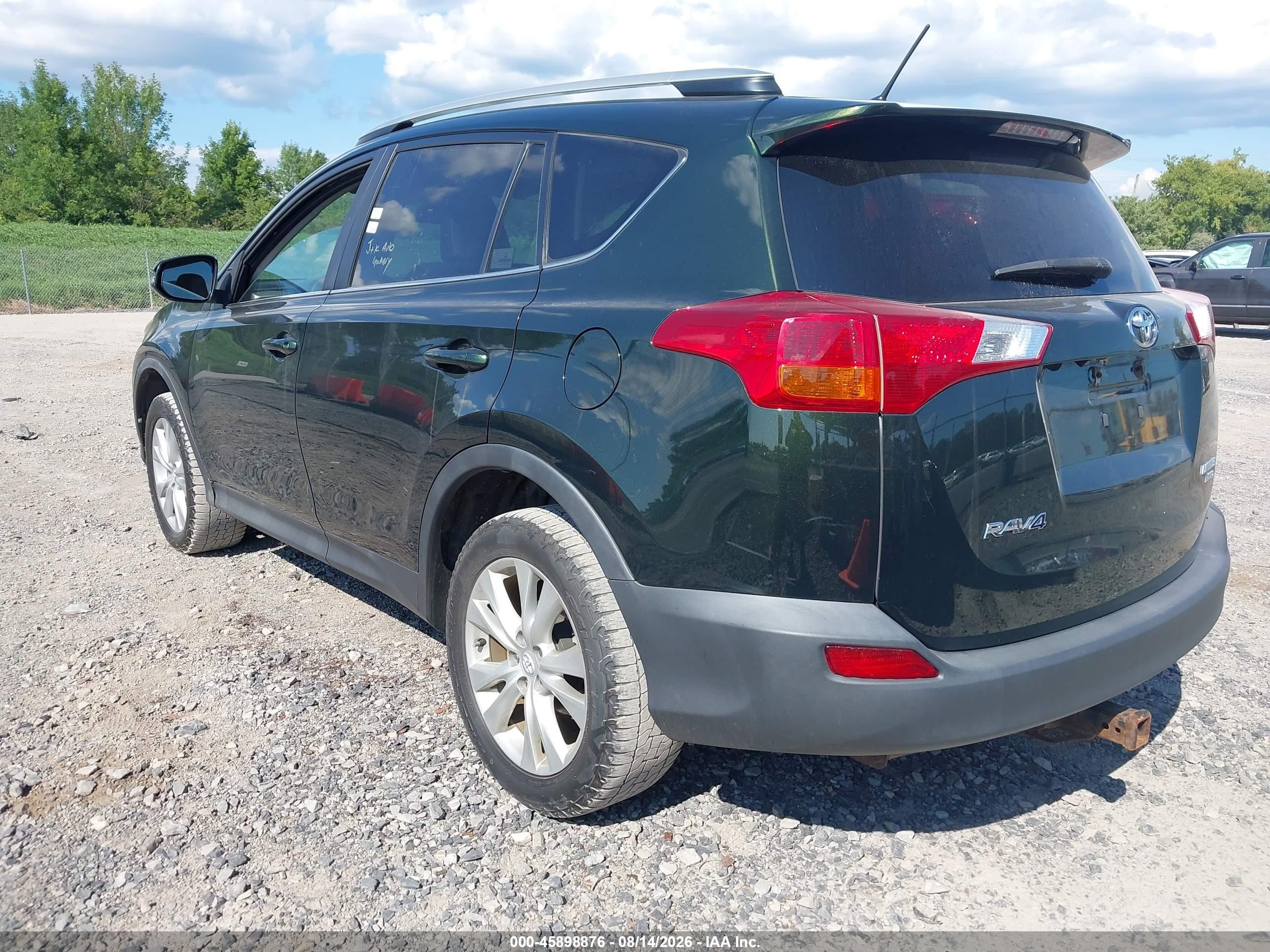 2013 Toyota Rav4 Limited Green vin: 2T3DFREV8DW078732