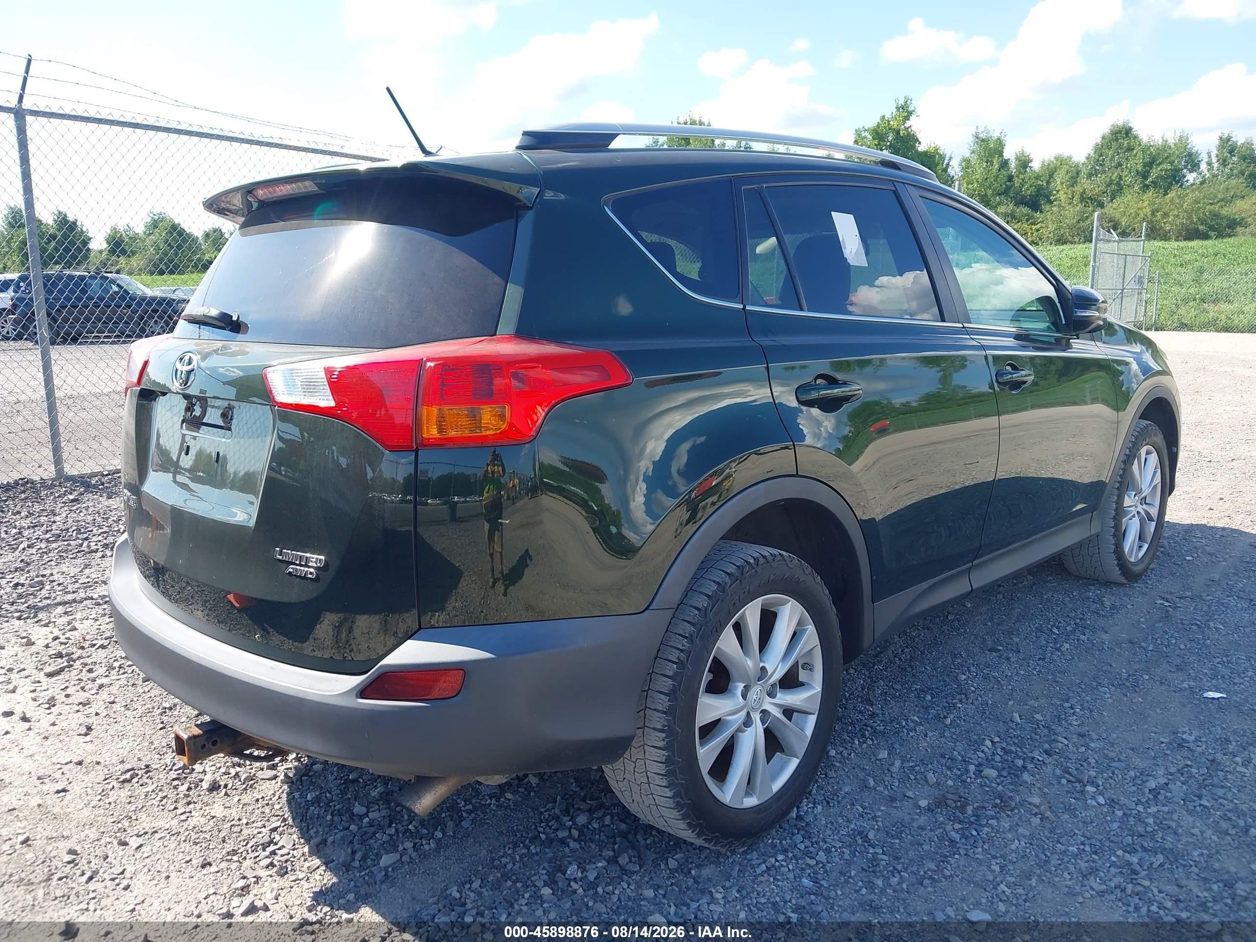 2013 Toyota Rav4 Limited Green vin: 2T3DFREV8DW078732