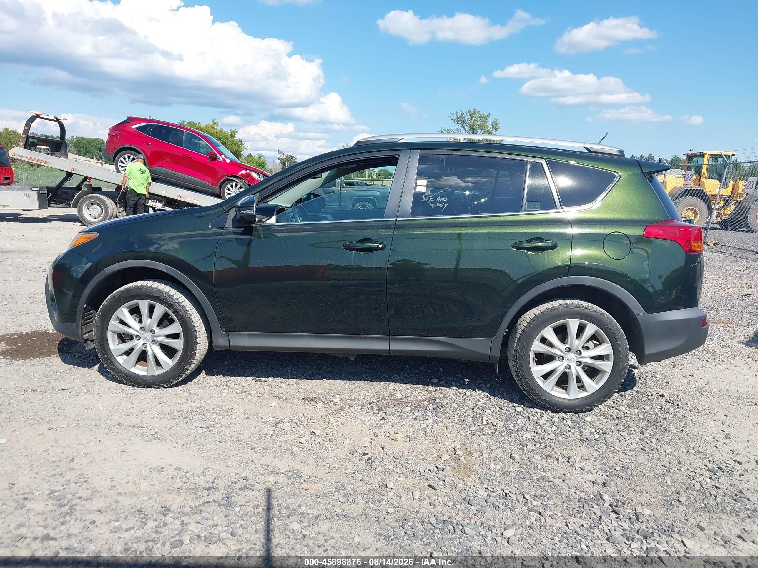 2013 Toyota Rav4 Limited Green vin: 2T3DFREV8DW078732