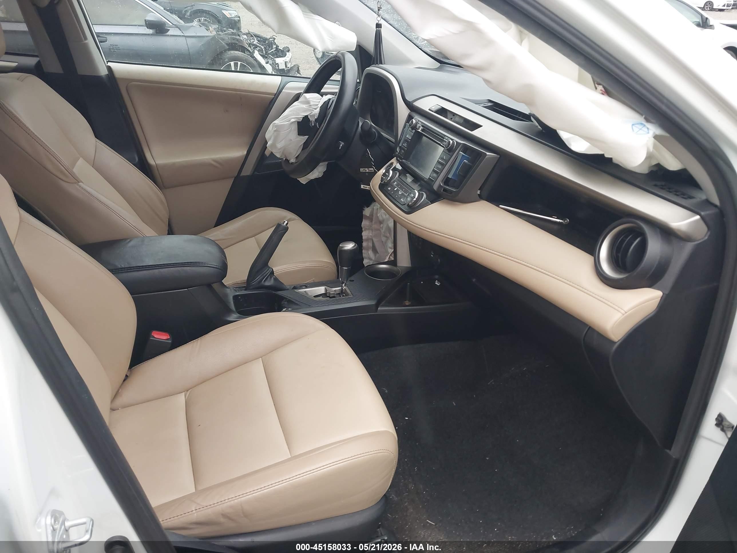 2013 Toyota Rav4 Limited White vin: 2T3DFREV8DW085387