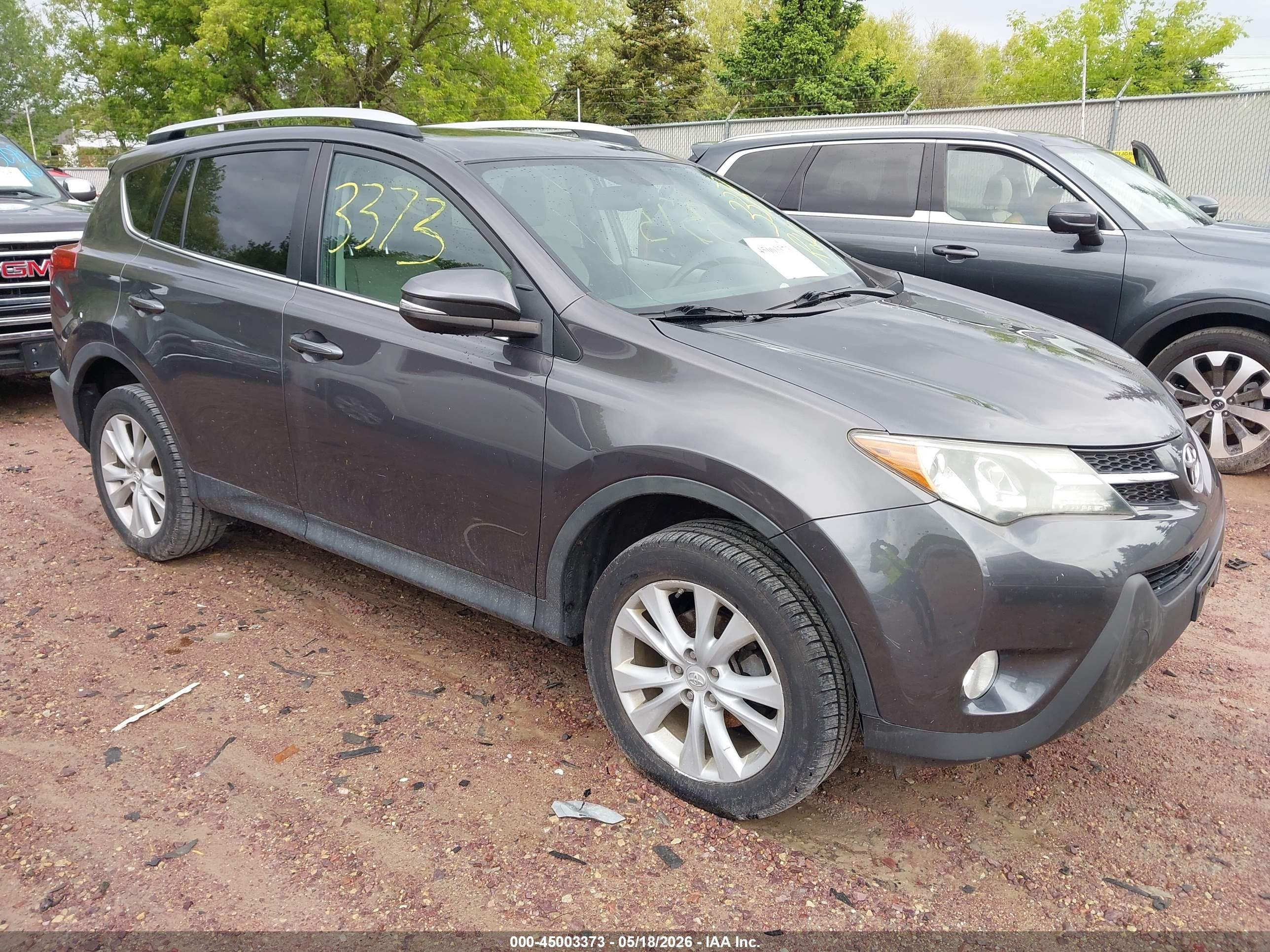 2013 Toyota Rav4 Limited Gray vin: 2T3DFREV8DW090444