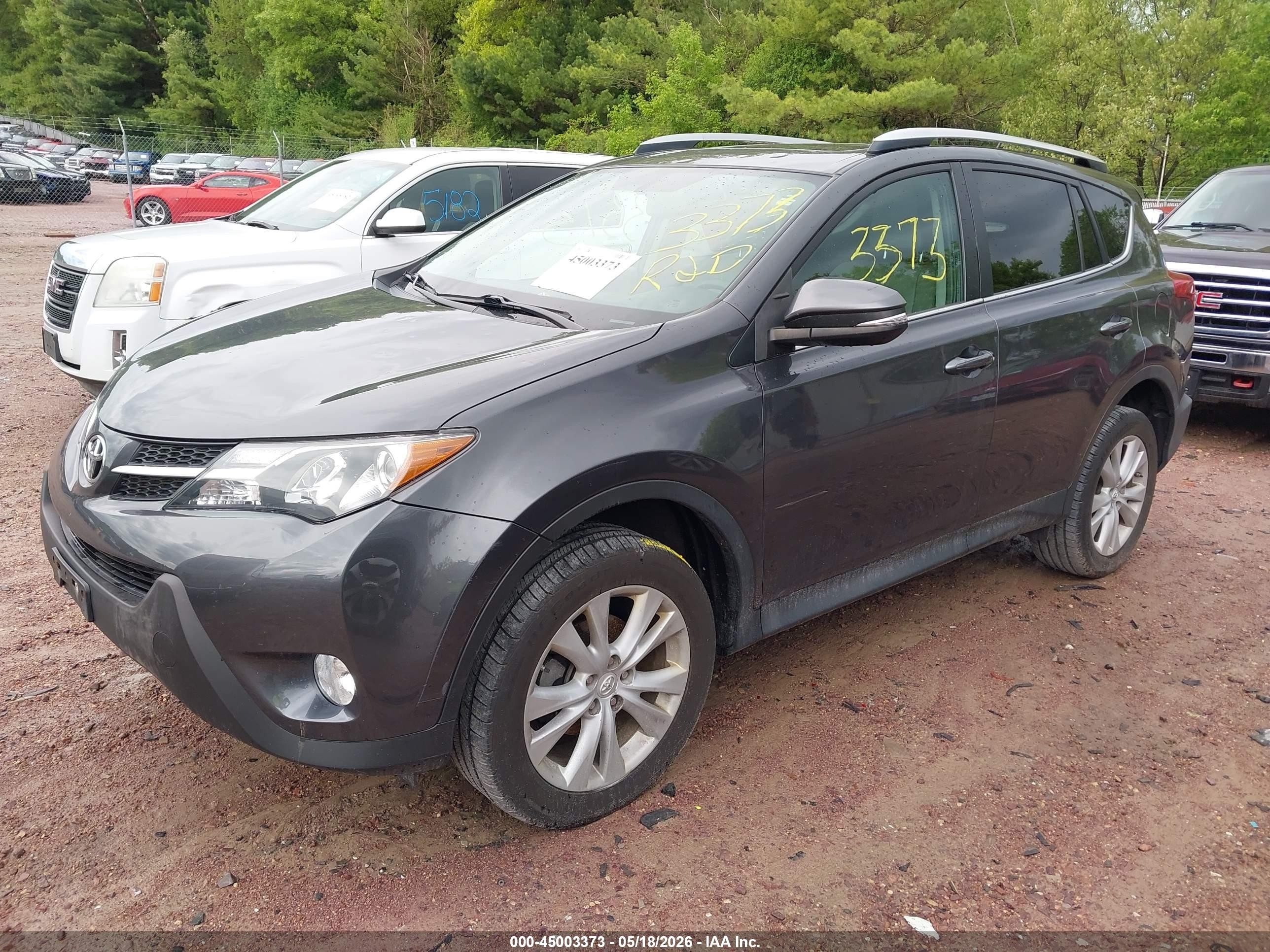 2013 Toyota Rav4 Limited Gray vin: 2T3DFREV8DW090444