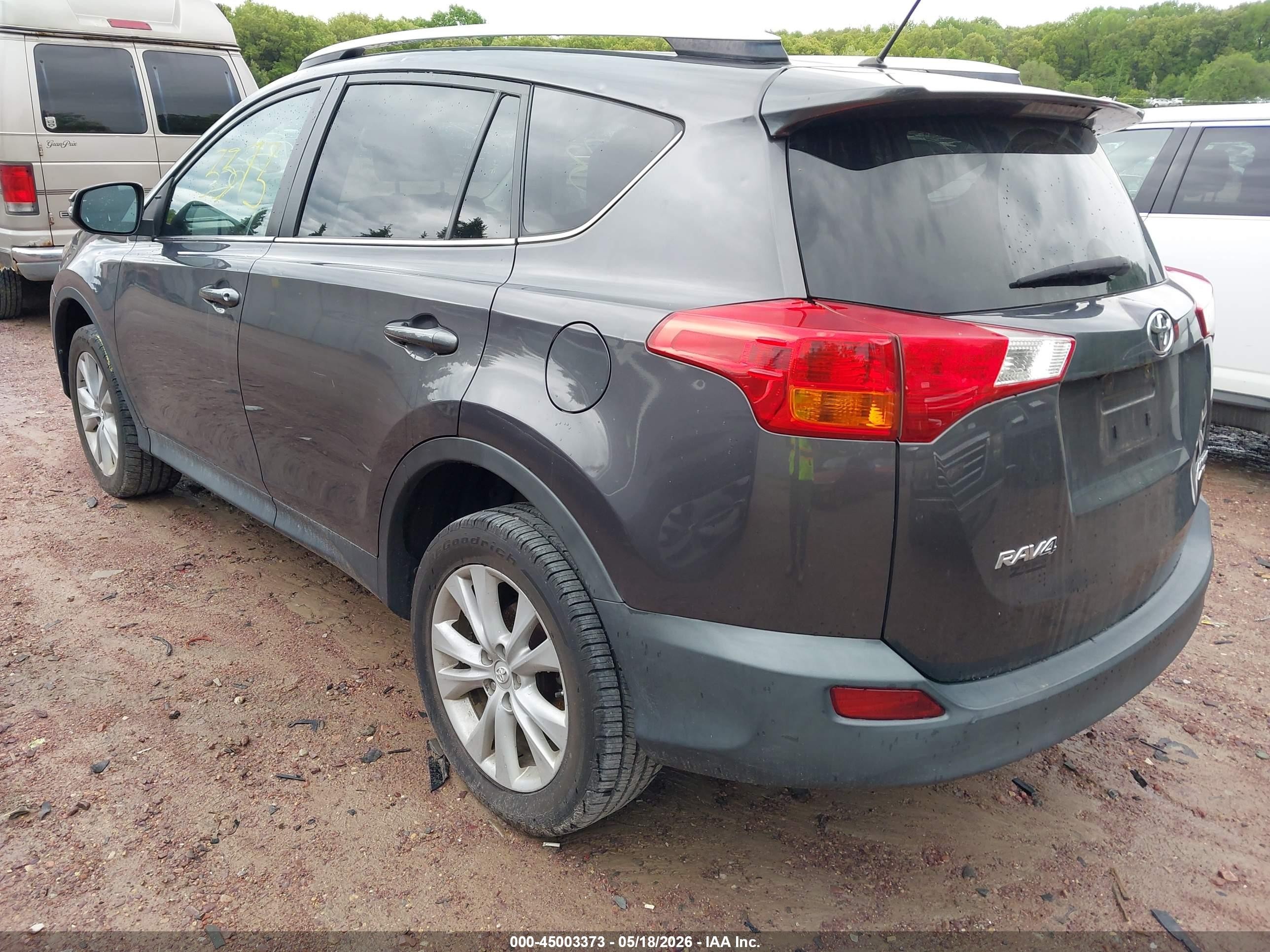 2013 Toyota Rav4 Limited Gray vin: 2T3DFREV8DW090444