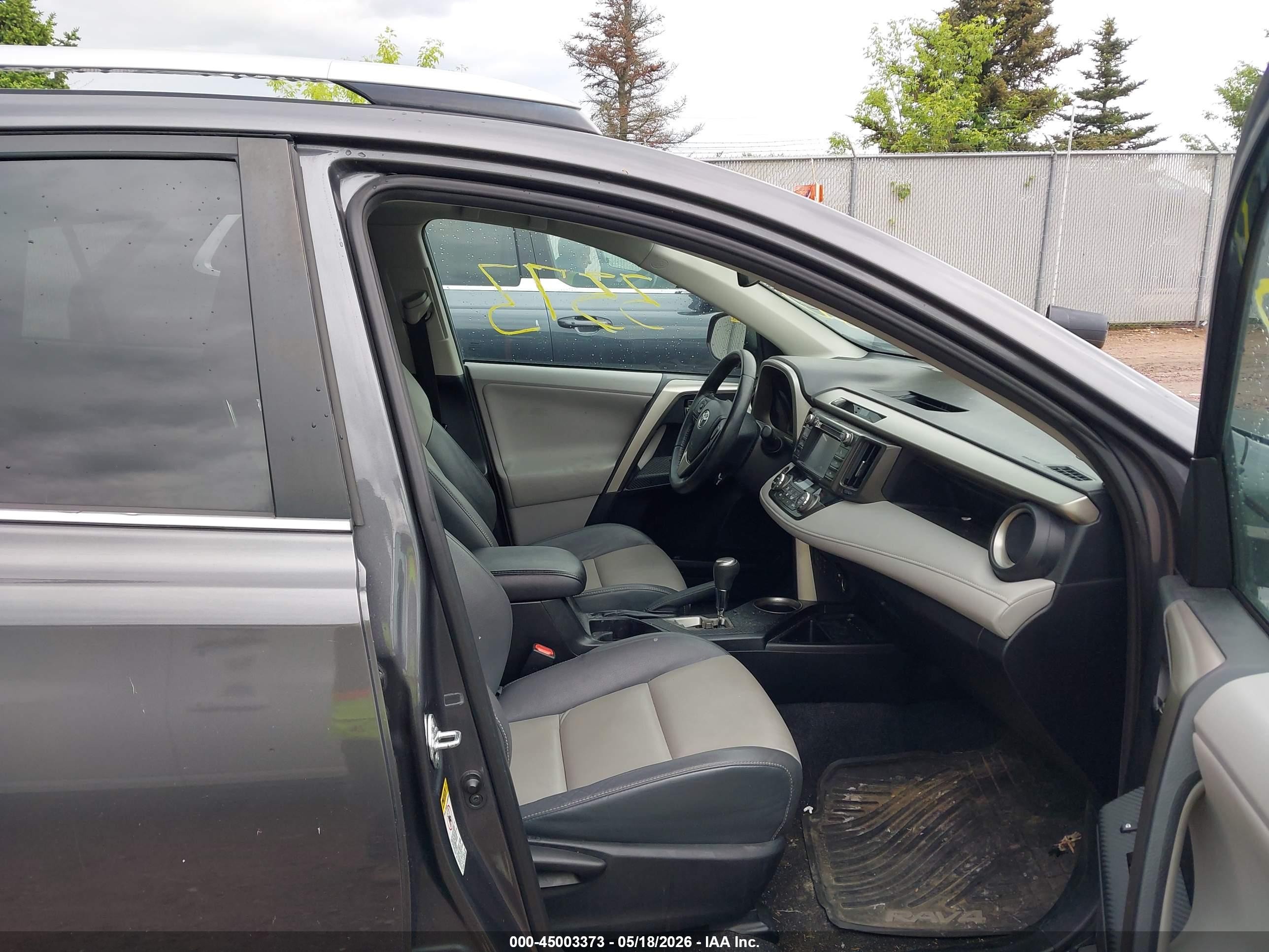 2013 Toyota Rav4 Limited Gray vin: 2T3DFREV8DW090444