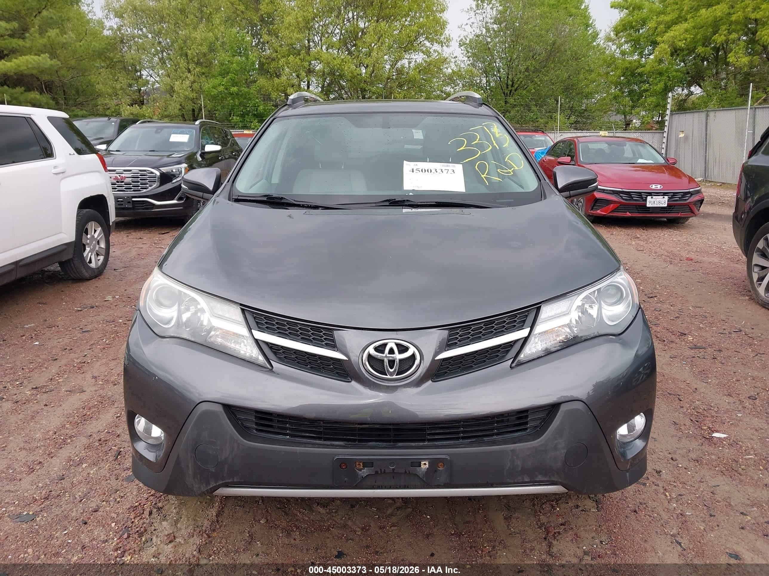 2013 Toyota Rav4 Limited Gray vin: 2T3DFREV8DW090444