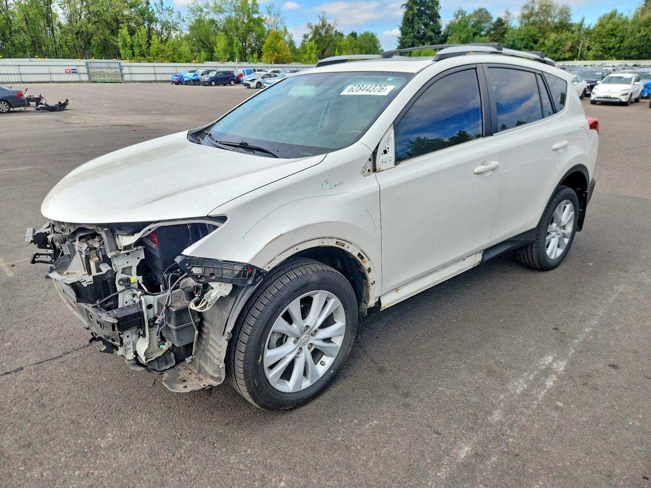 2013 Toyota Rav4 Limited White vin: 2T3DFREV8DW090931