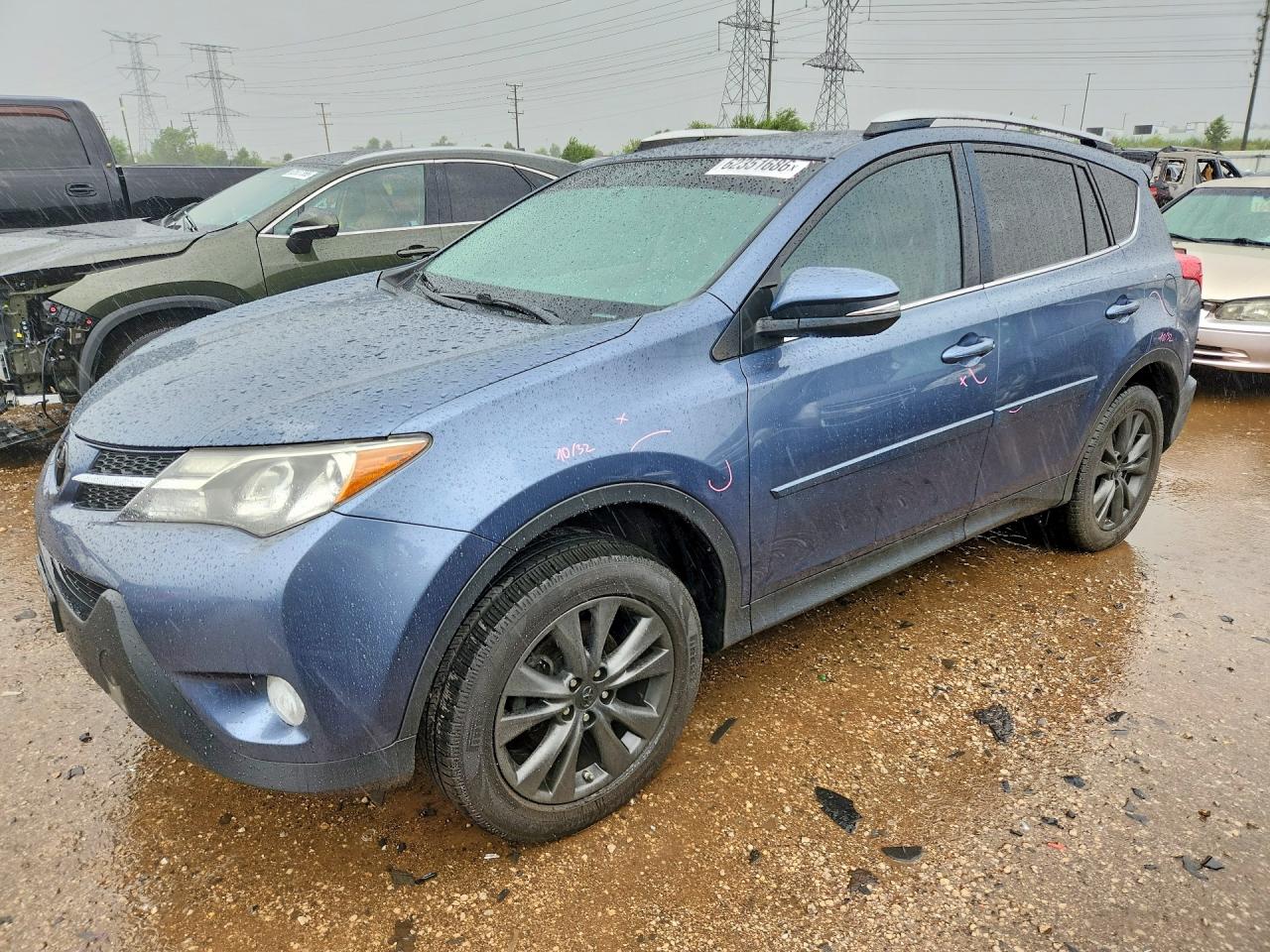 2013 Toyota Rav4 Limited Blue vin: 2T3DFREV8DW097622