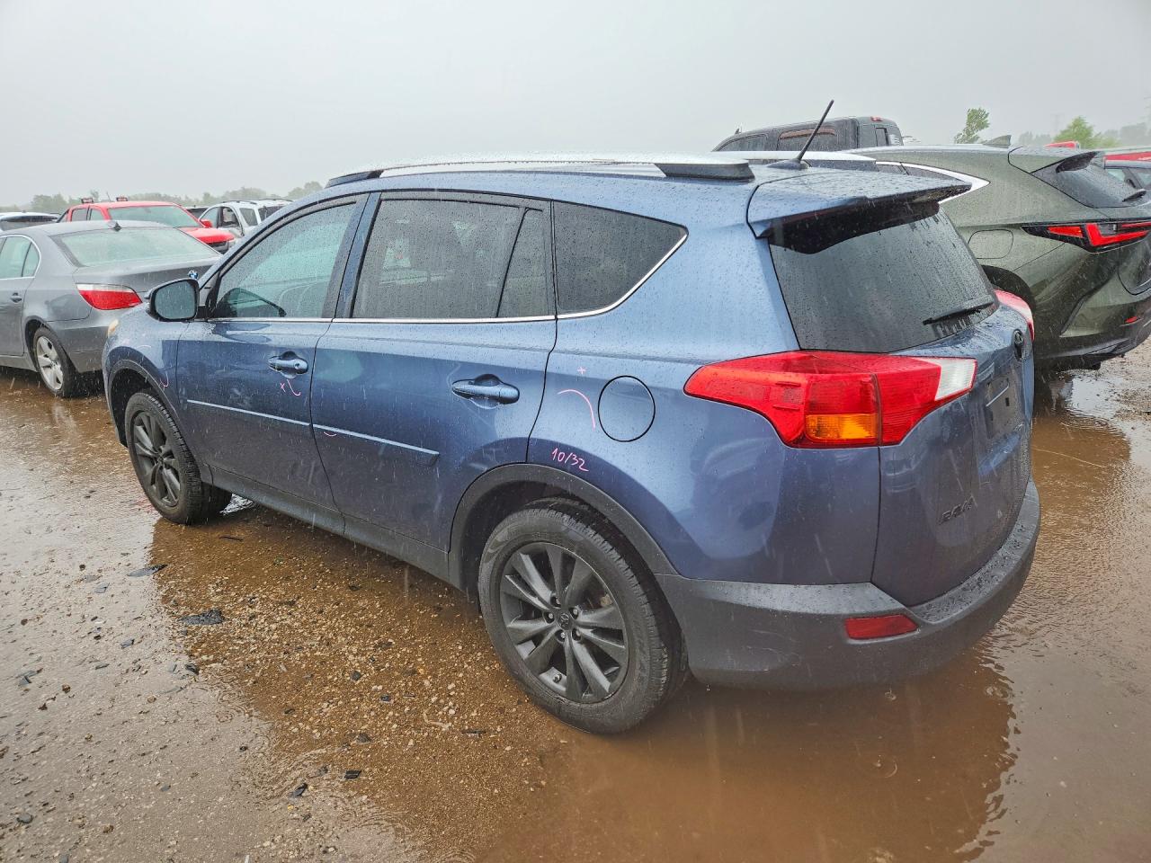 2013 Toyota Rav4 Limited Blue vin: 2T3DFREV8DW097622