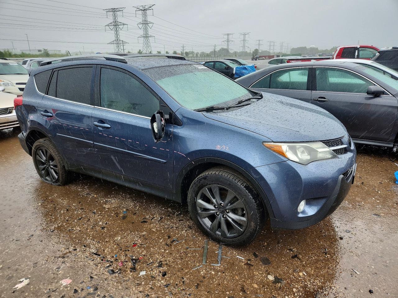 2013 Toyota Rav4 Limited Blue vin: 2T3DFREV8DW097622