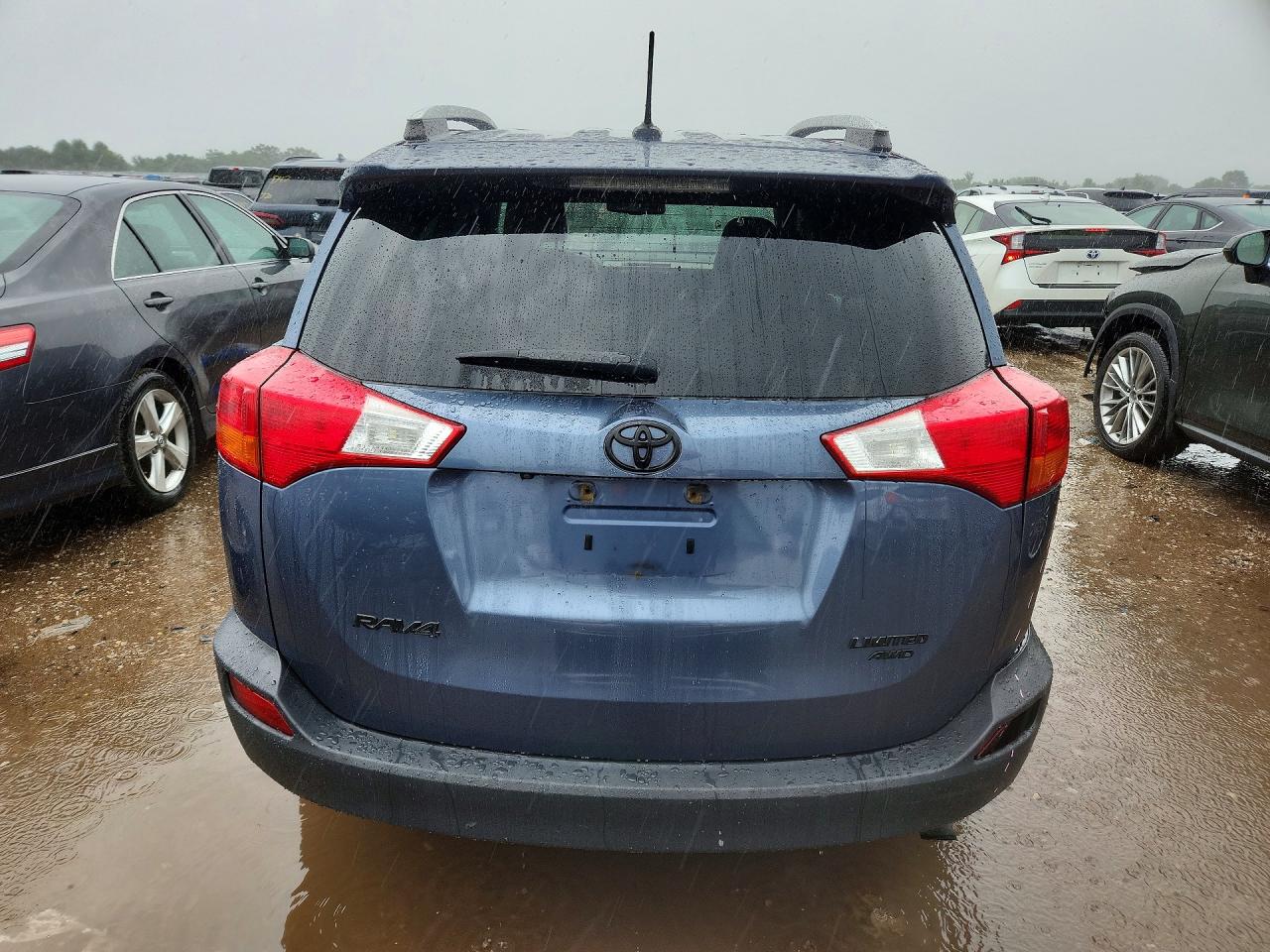 2013 Toyota Rav4 Limited Blue vin: 2T3DFREV8DW097622