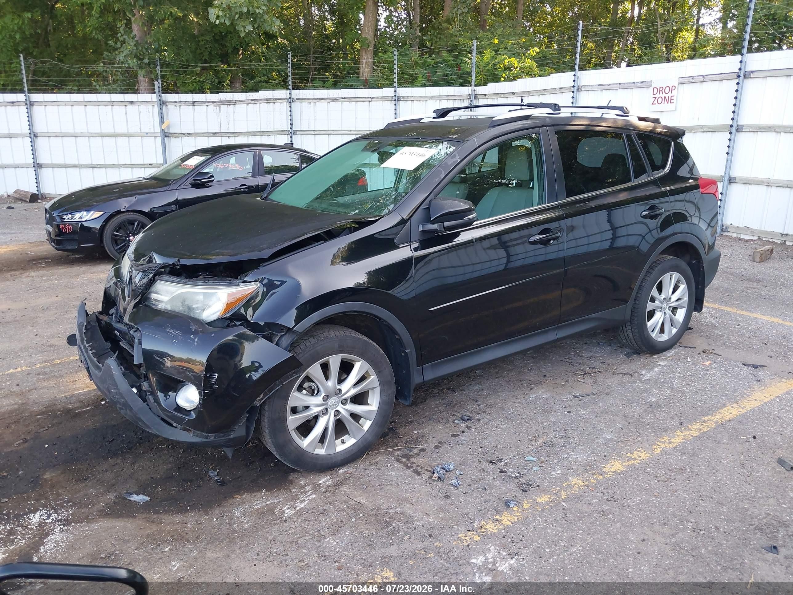 2013 Toyota Rav4 Limited Black vin: 2T3DFREV8DW119747
