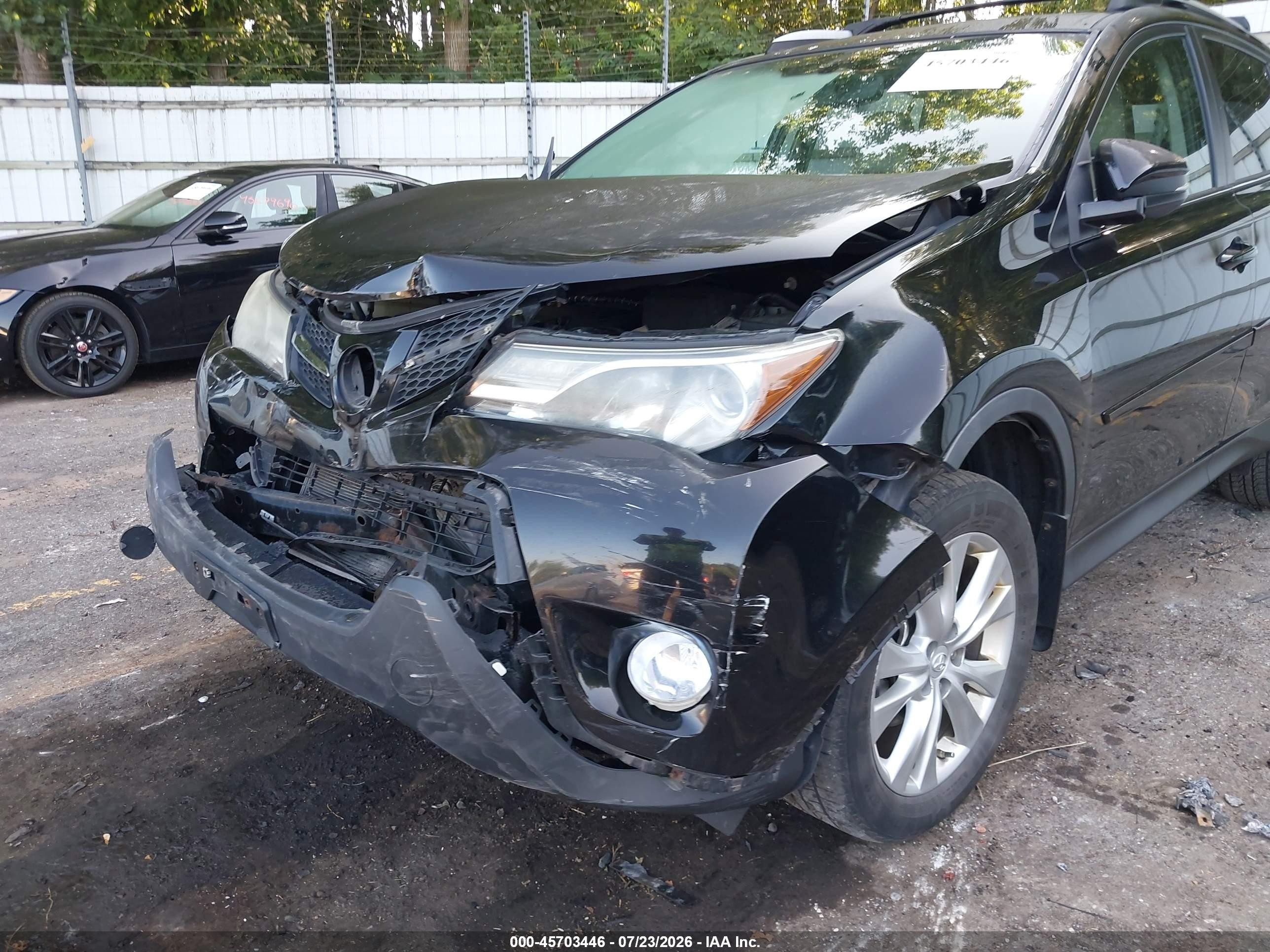 2013 Toyota Rav4 Limited Black vin: 2T3DFREV8DW119747