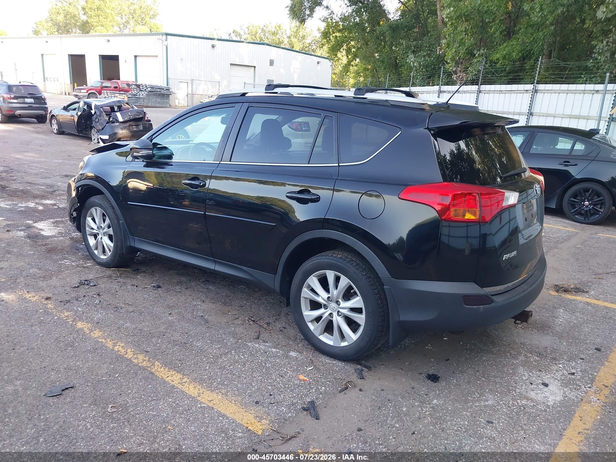 2013 Toyota Rav4 Limited Black vin: 2T3DFREV8DW119747