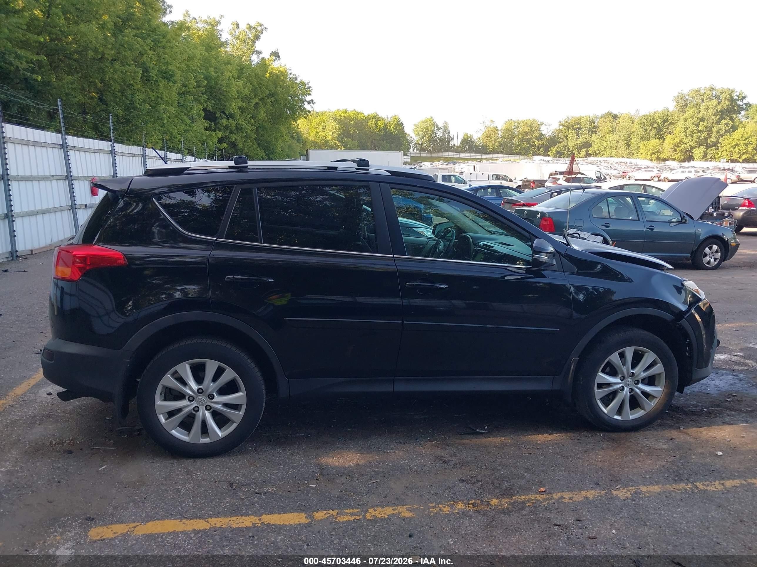 2013 Toyota Rav4 Limited Black vin: 2T3DFREV8DW119747