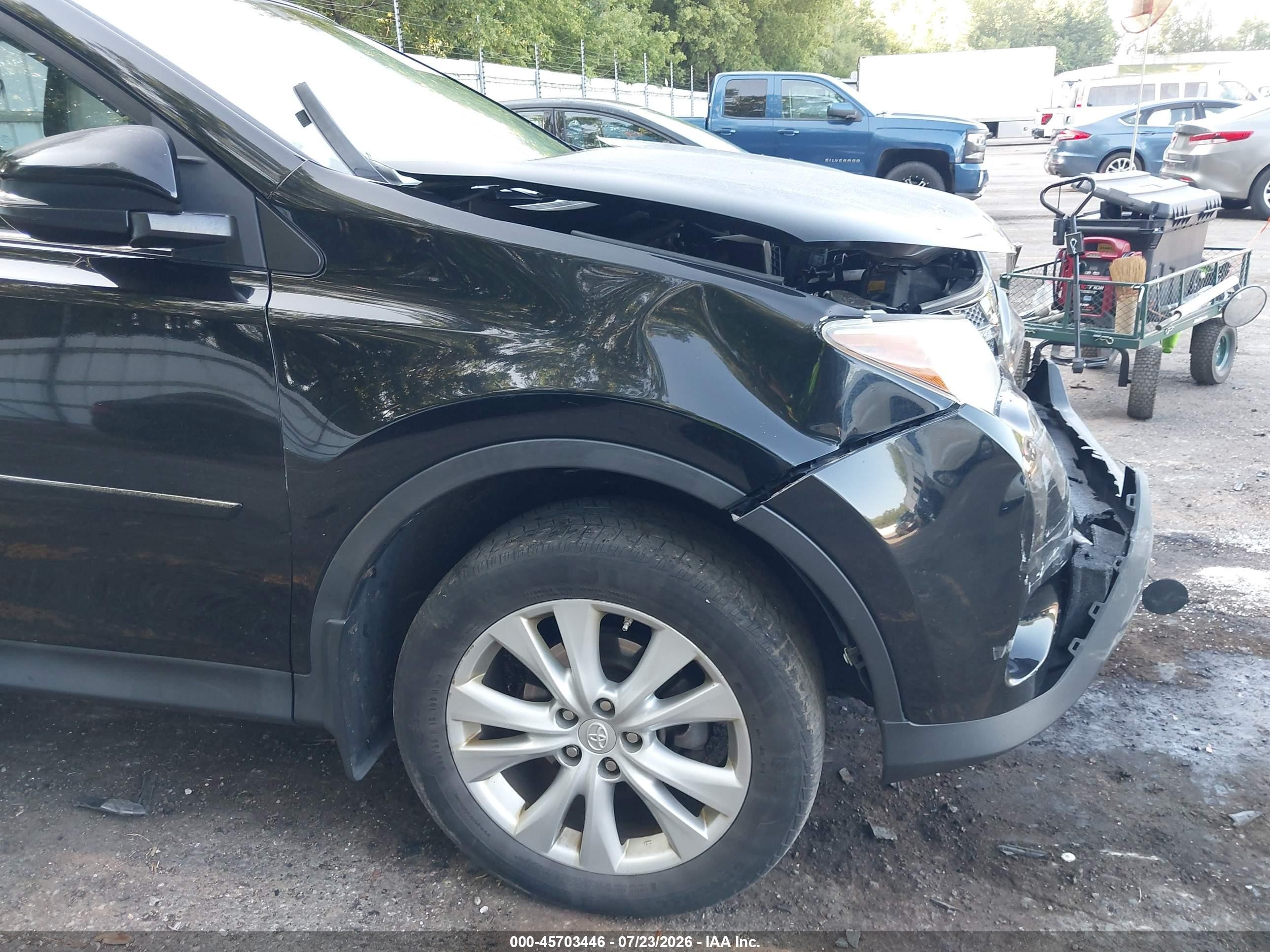 2013 Toyota Rav4 Limited Black vin: 2T3DFREV8DW119747