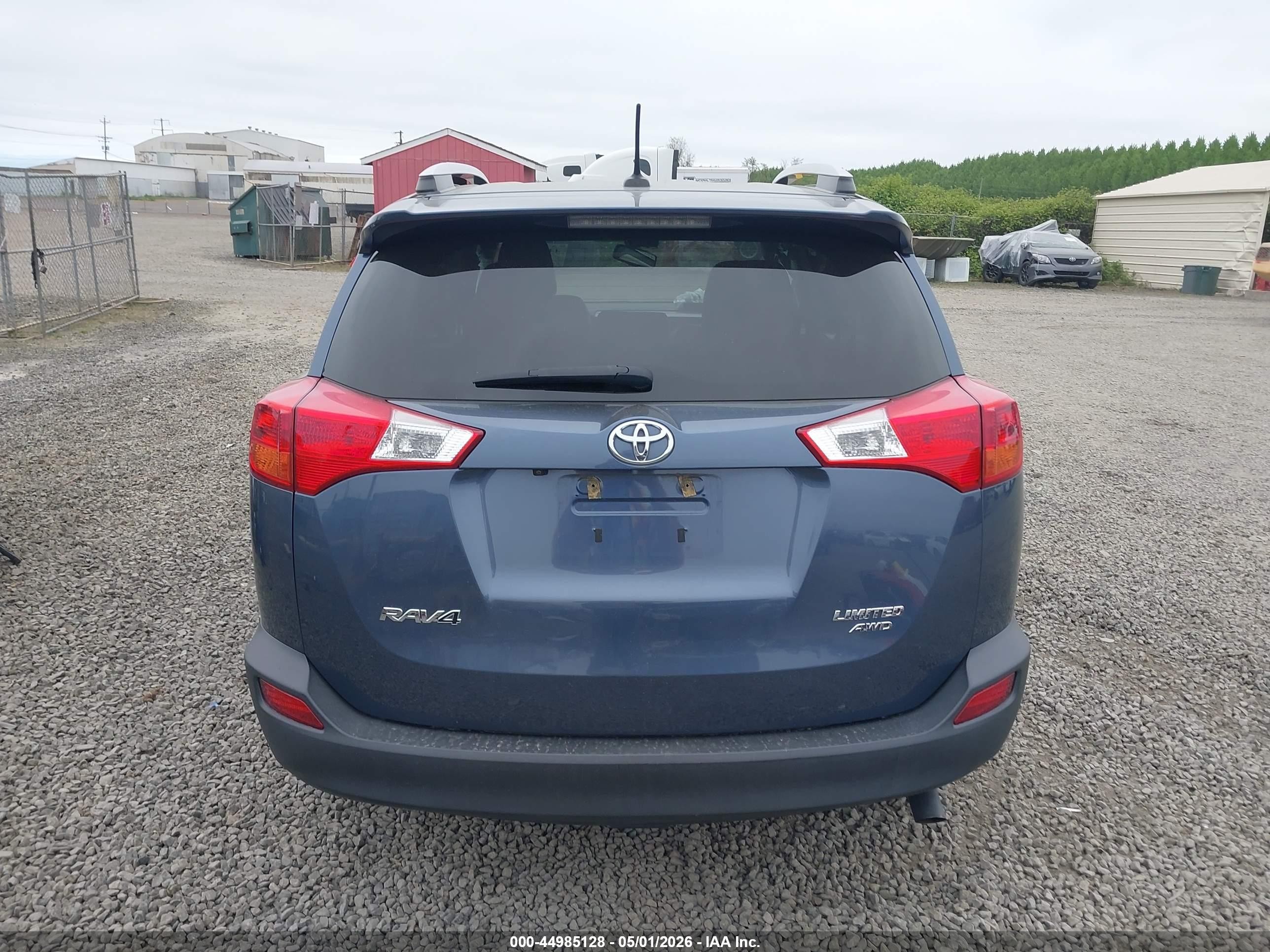 2014 Toyota Rav4 Limited Синий vin: 2T3DFREV8EW126330