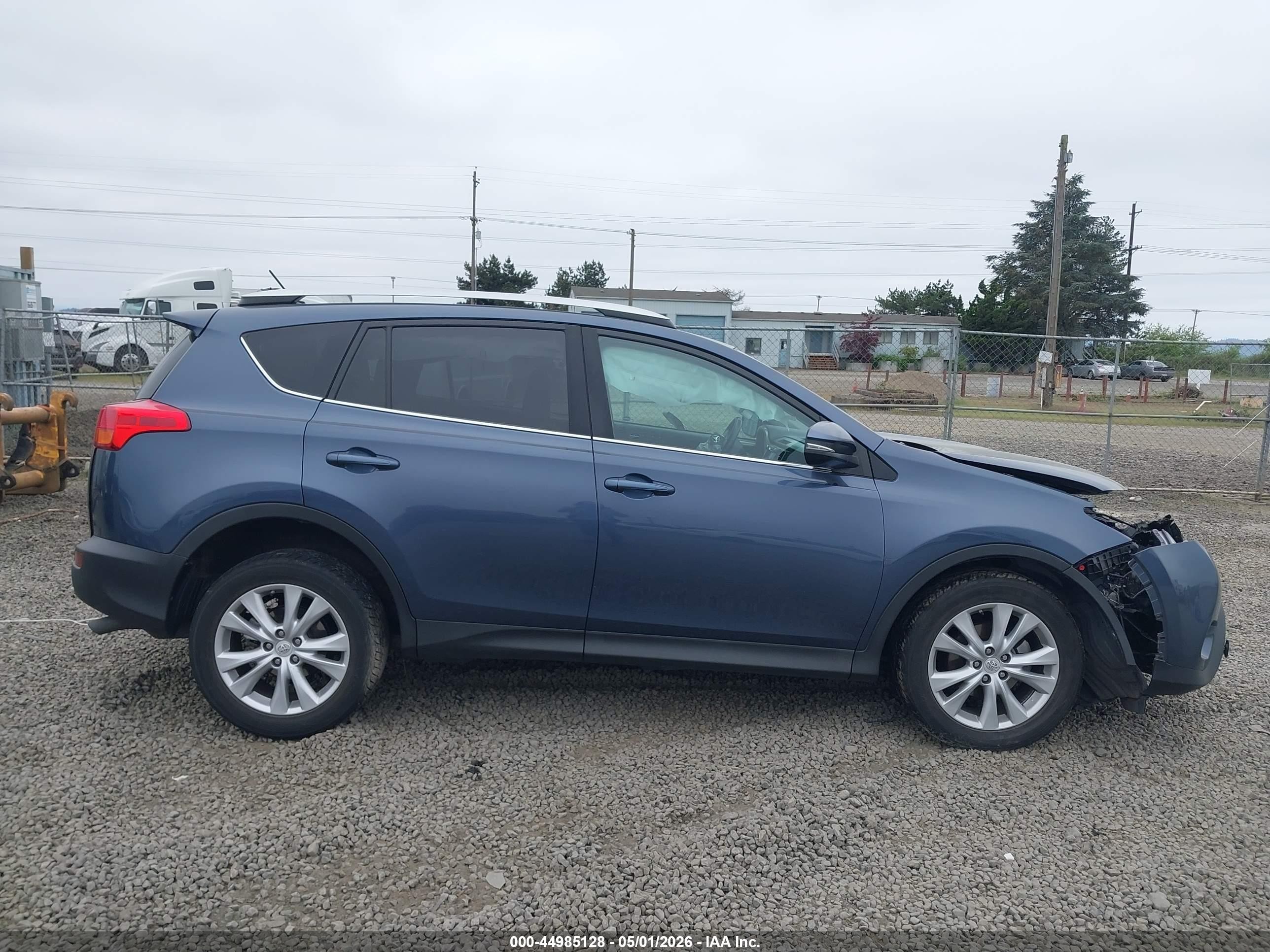 2014 Toyota Rav4 Limited Синий vin: 2T3DFREV8EW126330
