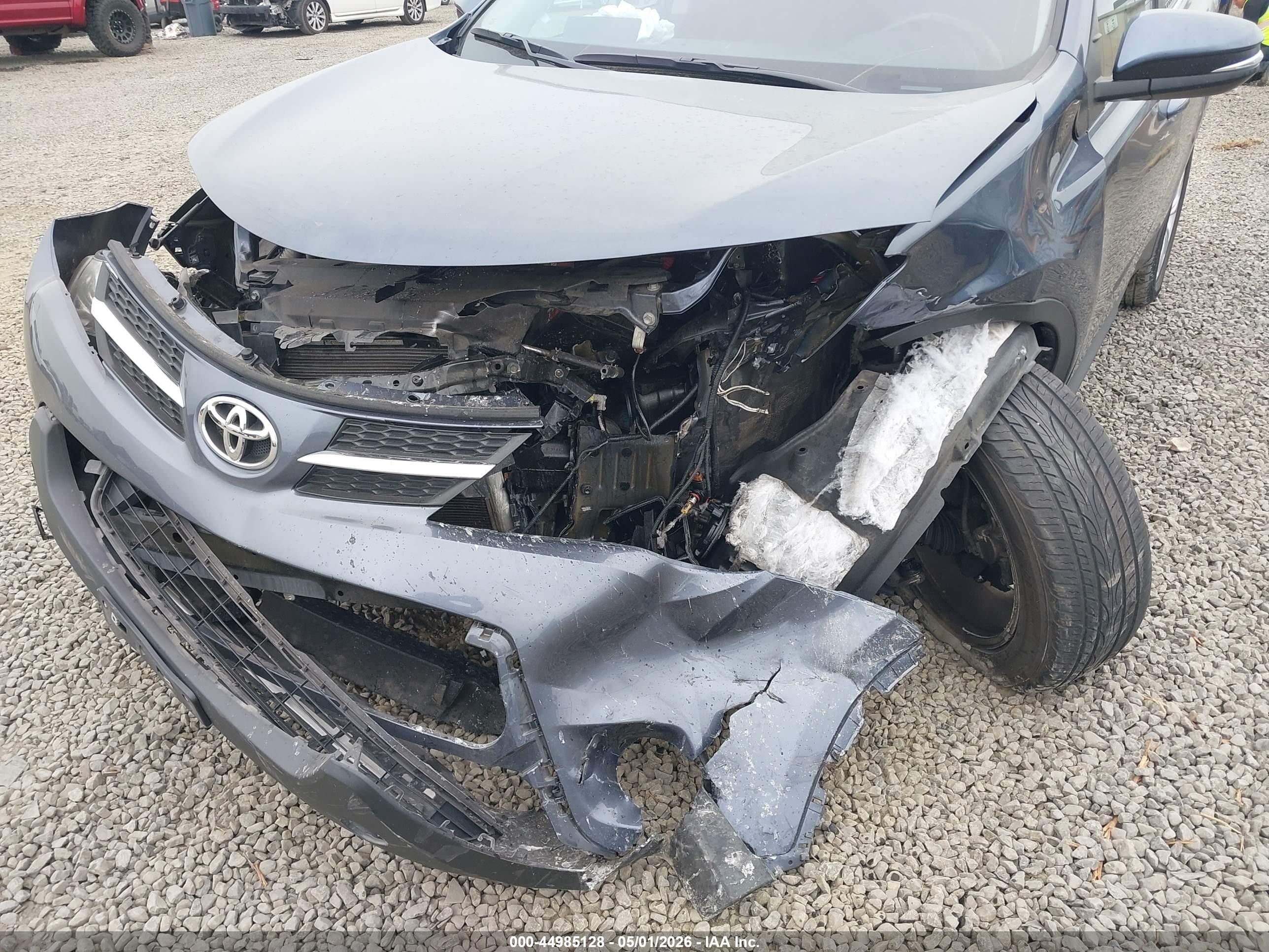 2014 Toyota Rav4 Limited Синий vin: 2T3DFREV8EW126330