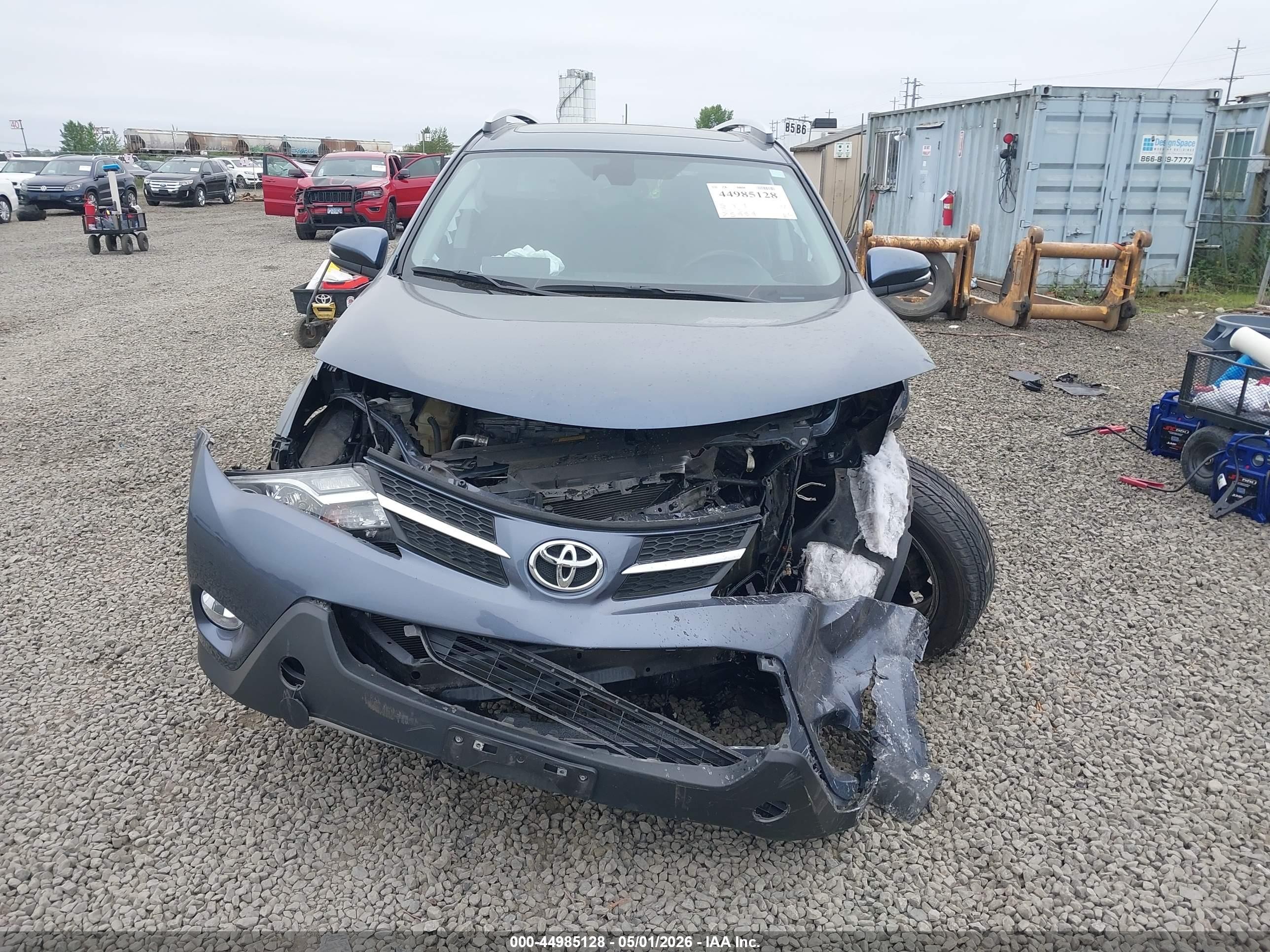 2014 Toyota Rav4 Limited Синий vin: 2T3DFREV8EW126330