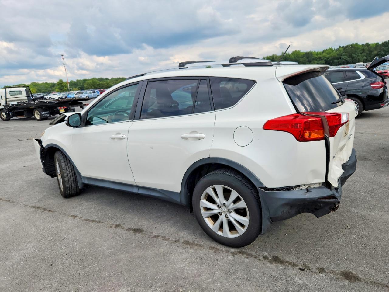 2014 Toyota Rav4 Limited White vin: 2T3DFREV8EW161434