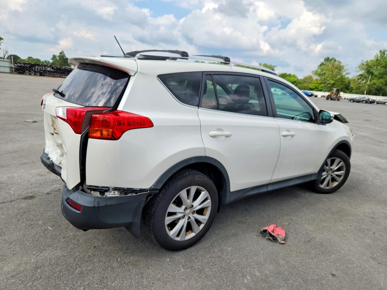 2014 Toyota Rav4 Limited White vin: 2T3DFREV8EW161434