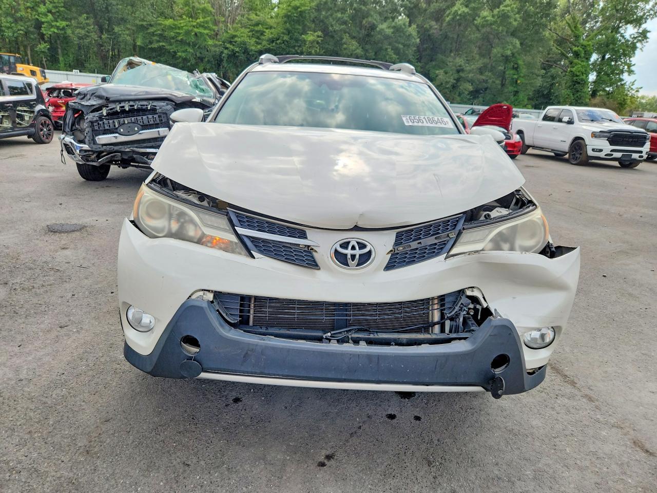 2014 Toyota Rav4 Limited White vin: 2T3DFREV8EW161434