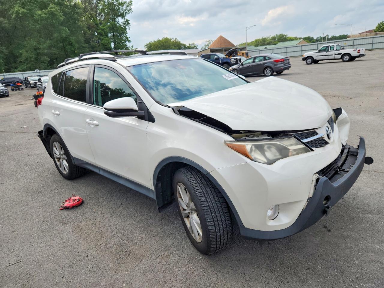 2014 Toyota Rav4 Limited White vin: 2T3DFREV8EW161434