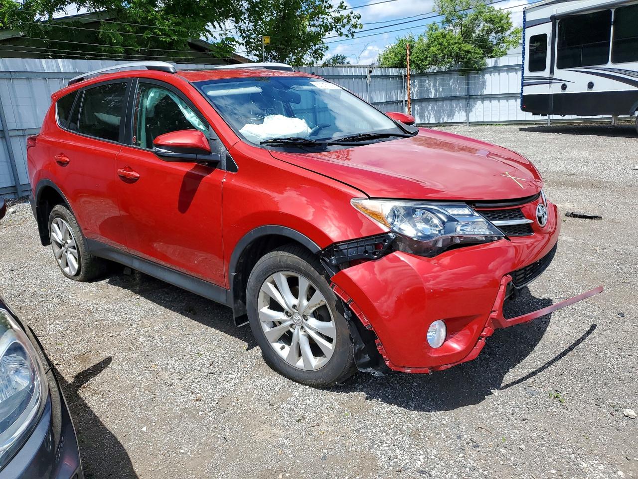 2014 Toyota Rav4 Limited Red vin: 2T3DFREV8EW165399