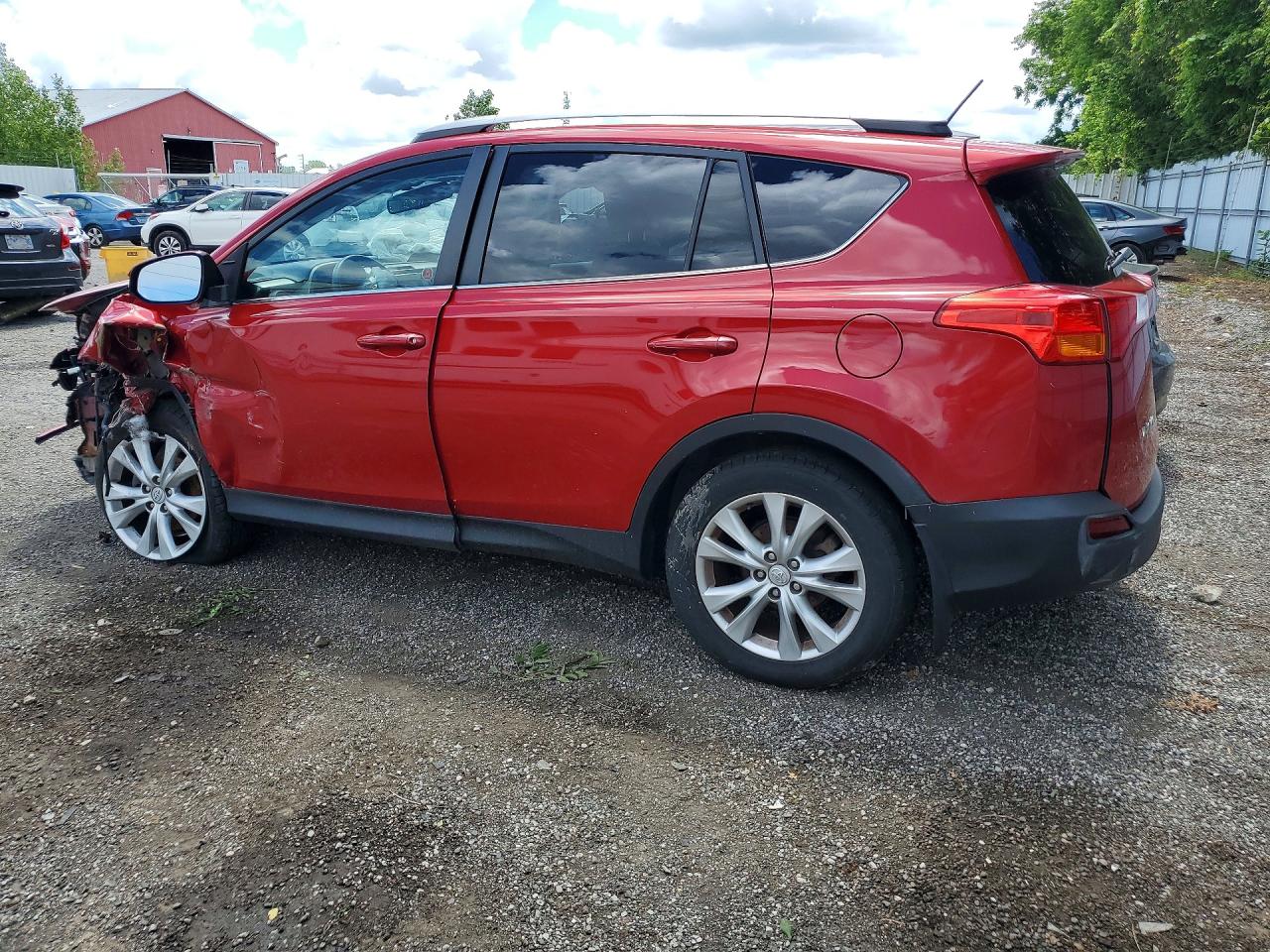 2014 Toyota Rav4 Limited Red vin: 2T3DFREV8EW165399