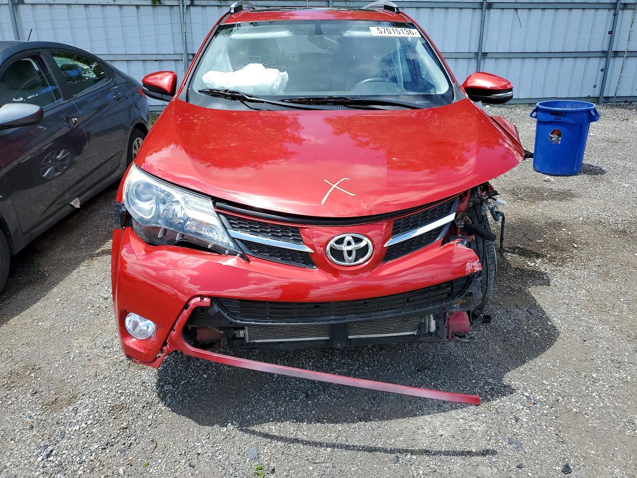 2014 Toyota Rav4 Limited Red vin: 2T3DFREV8EW165399