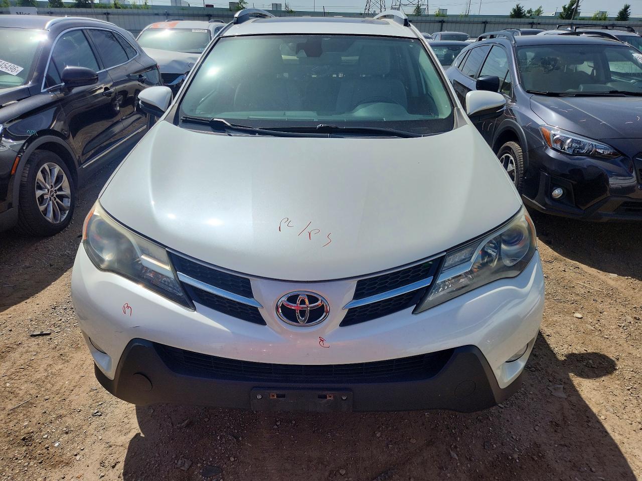 2014 Toyota Rav4 Limited White vin: 2T3DFREV8EW169646