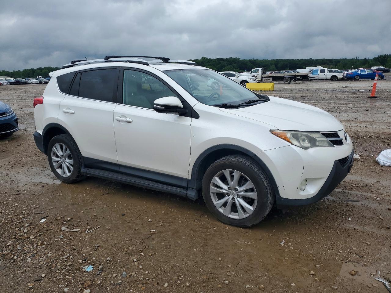 2014 Toyota Rav4 Limited White vin: 2T3DFREV8EW173552