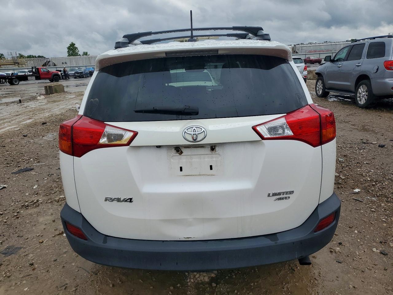 2014 Toyota Rav4 Limited White vin: 2T3DFREV8EW173552