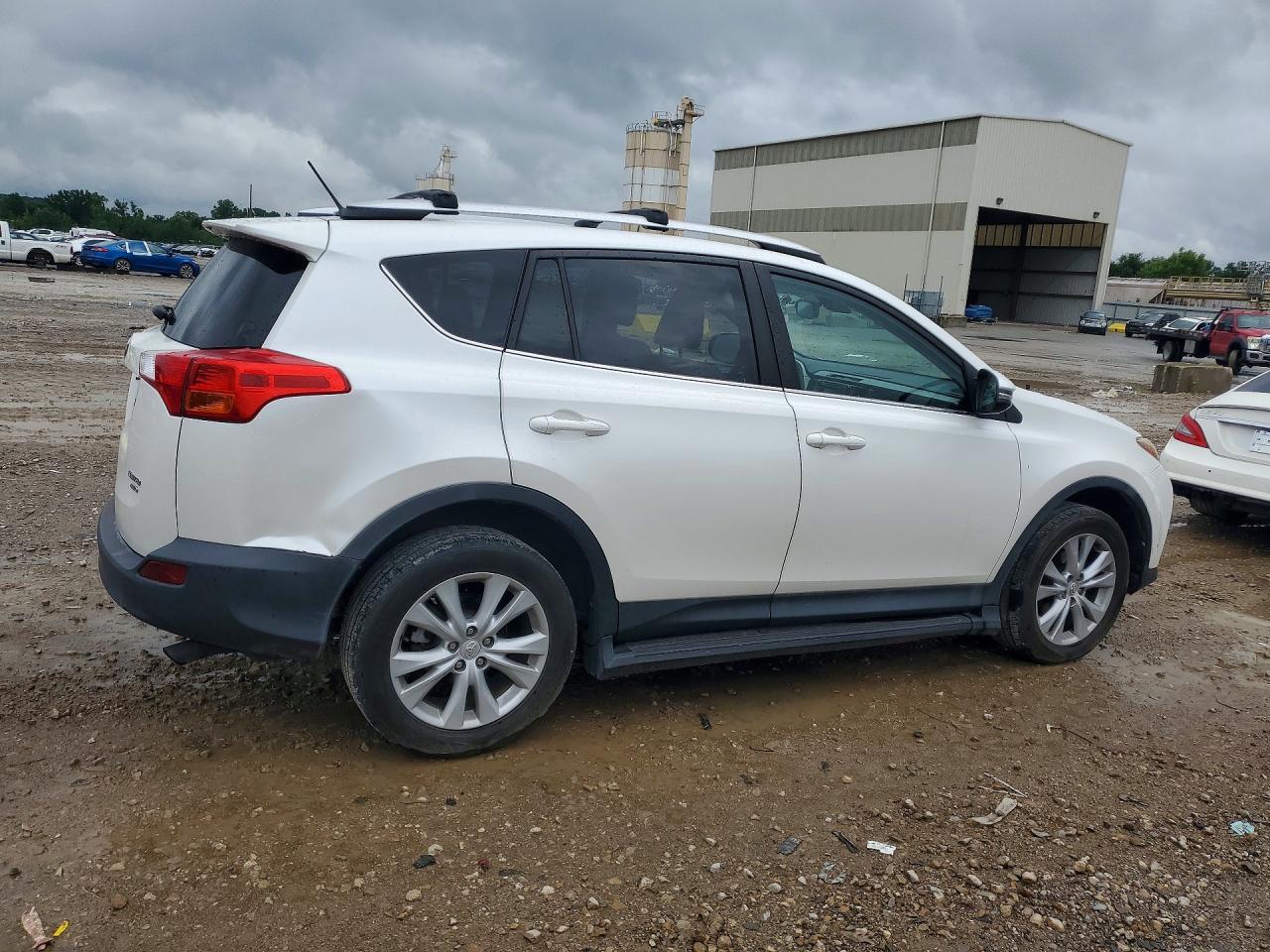 2014 Toyota Rav4 Limited White vin: 2T3DFREV8EW173552