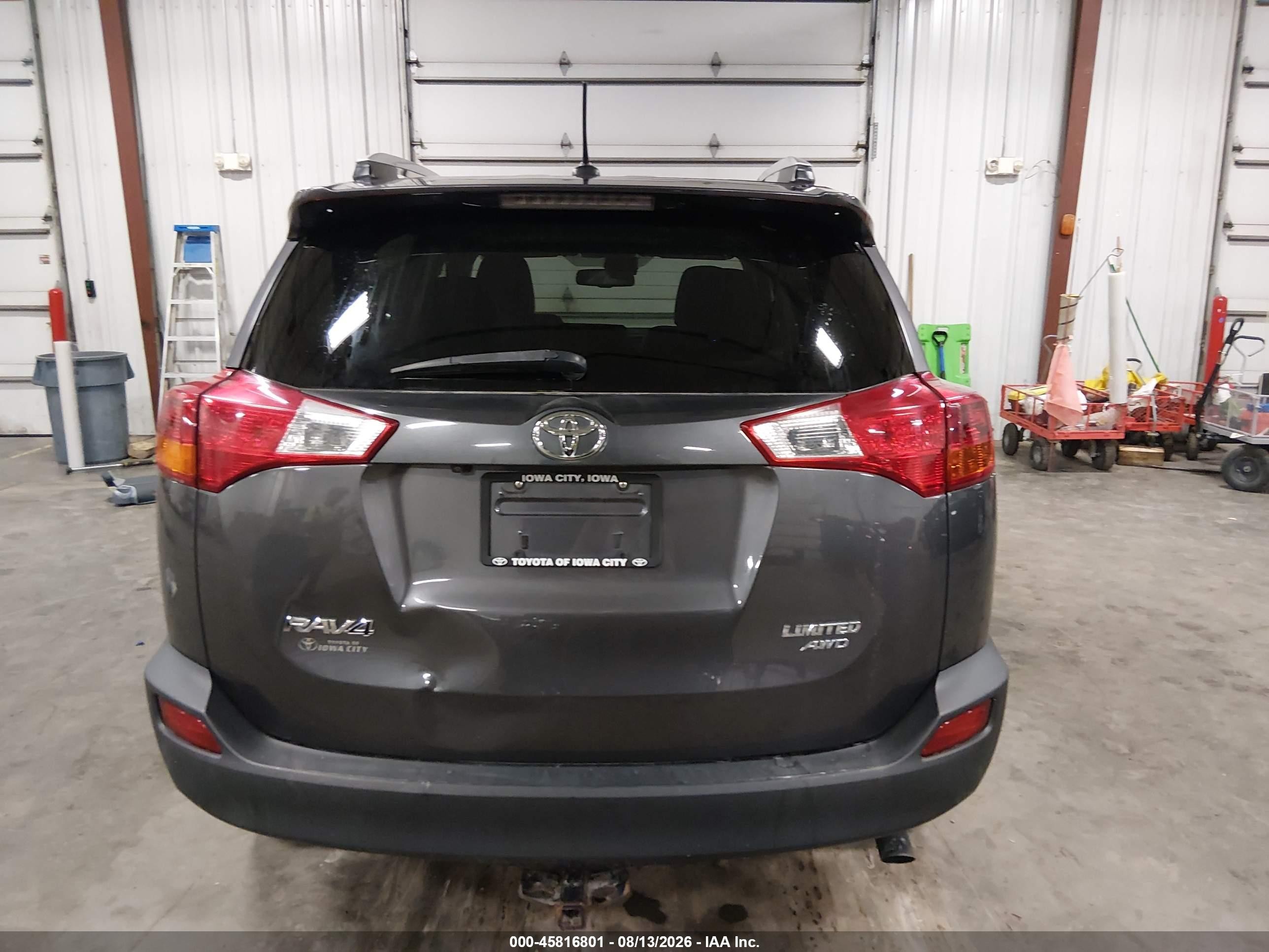 2014 Toyota Rav4 Limited Gray vin: 2T3DFREV8EW188617