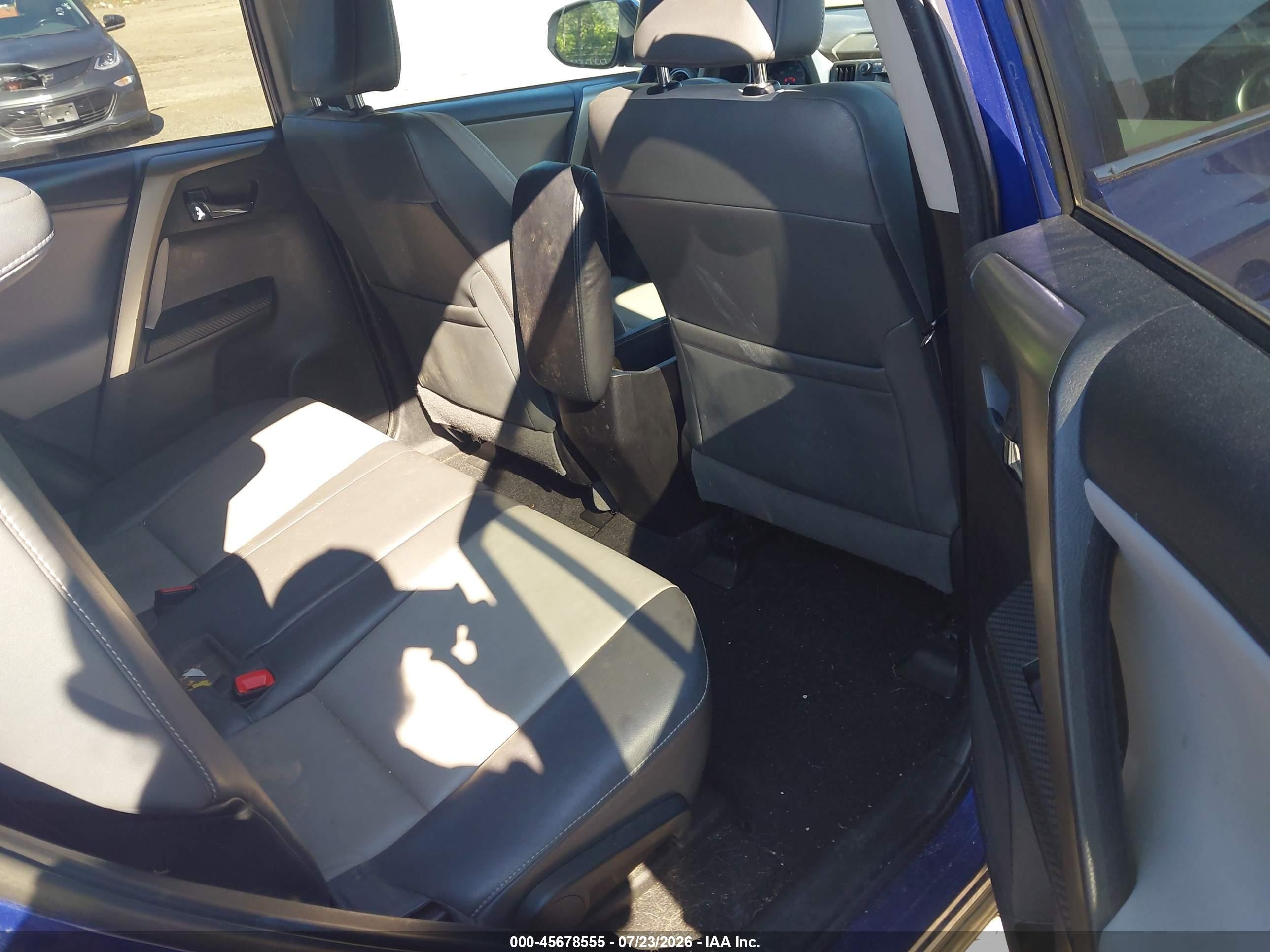 2014 Toyota Rav4 Limited Blue vin: 2T3DFREV8EW192196