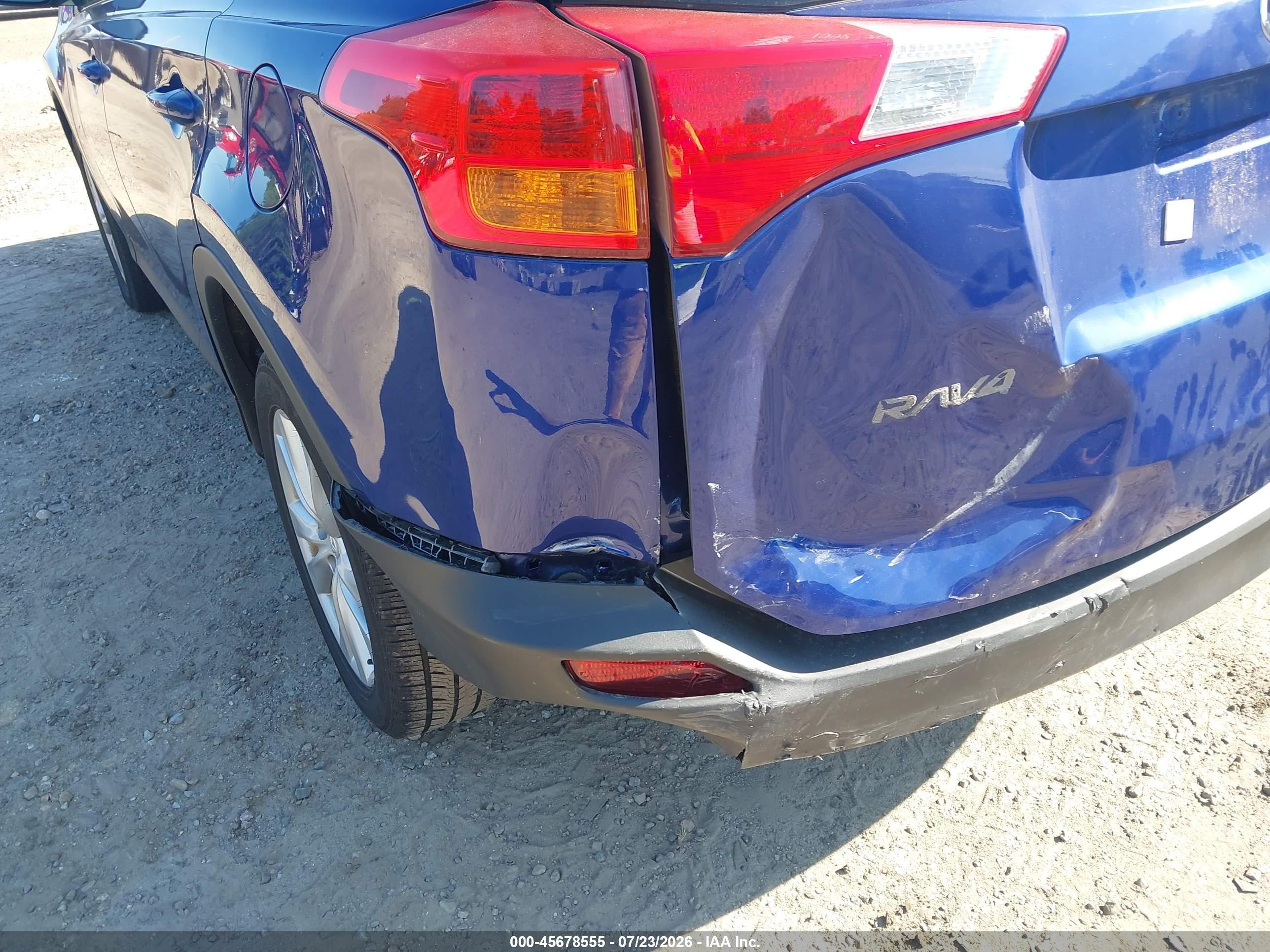 2014 Toyota Rav4 Limited Blue vin: 2T3DFREV8EW192196