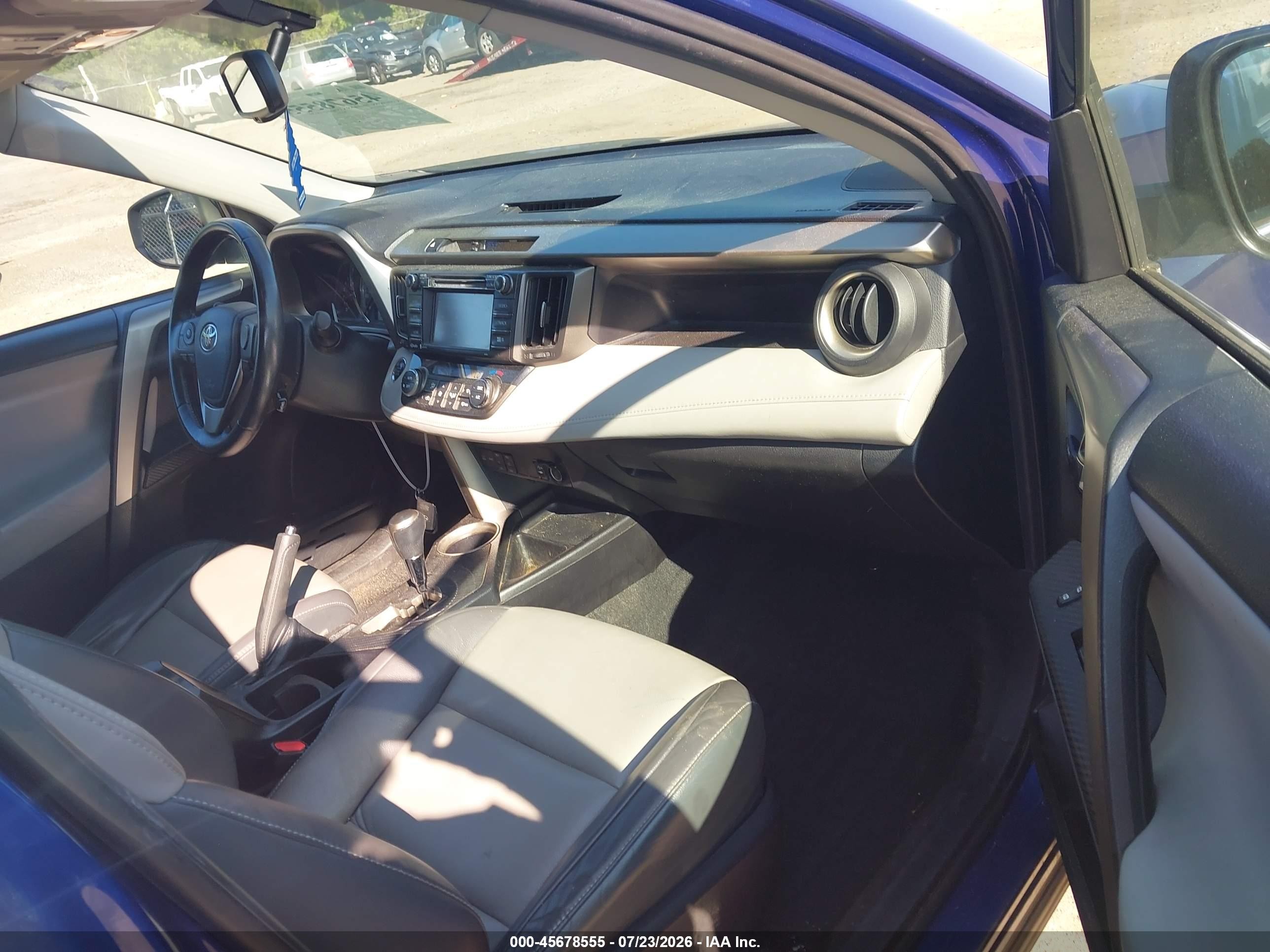 2014 Toyota Rav4 Limited Blue vin: 2T3DFREV8EW192196