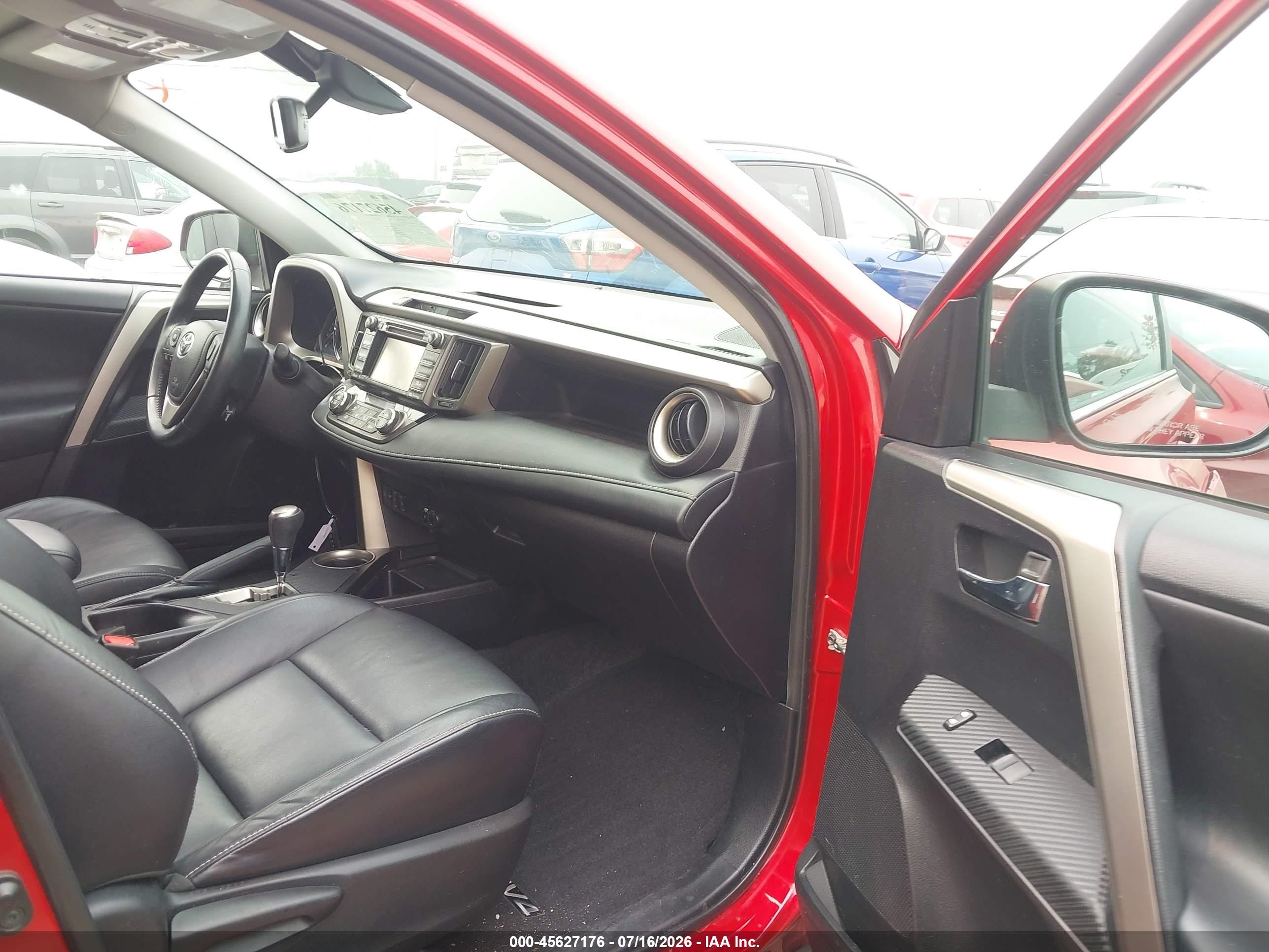 2014 Toyota Rav4 Limited Red vin: 2T3DFREV8EW220112