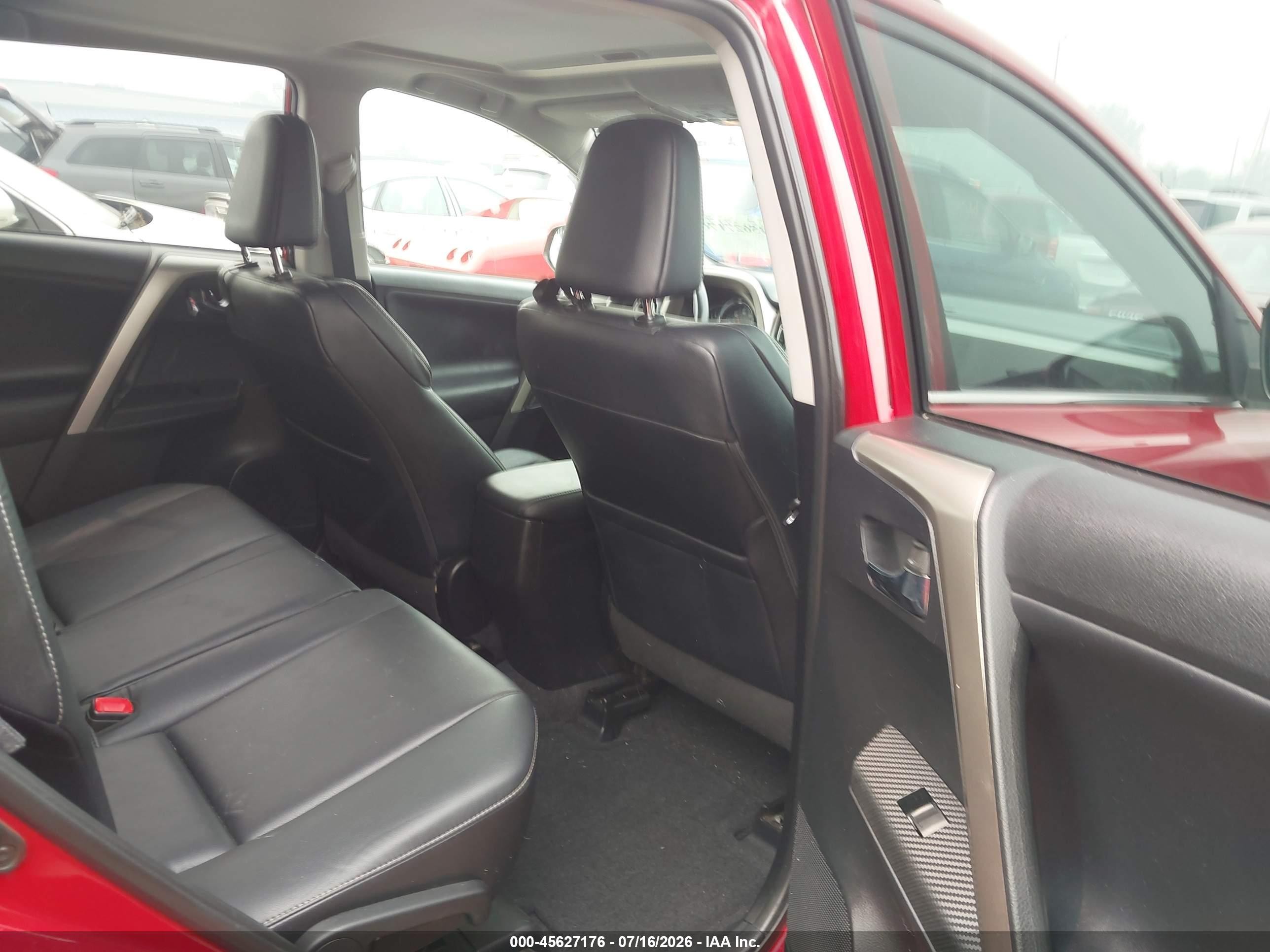 2014 Toyota Rav4 Limited Red vin: 2T3DFREV8EW220112