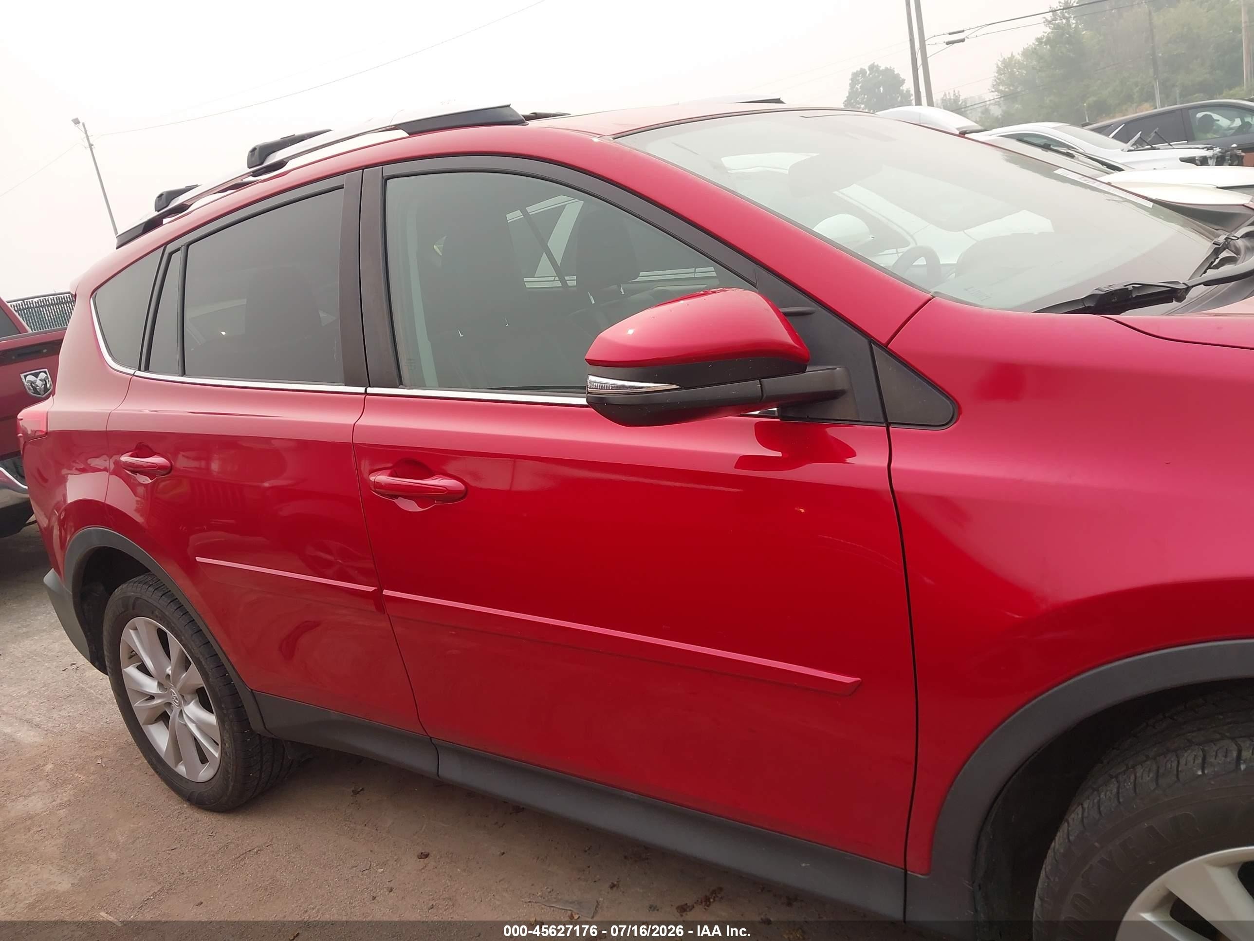 2014 Toyota Rav4 Limited Red vin: 2T3DFREV8EW220112