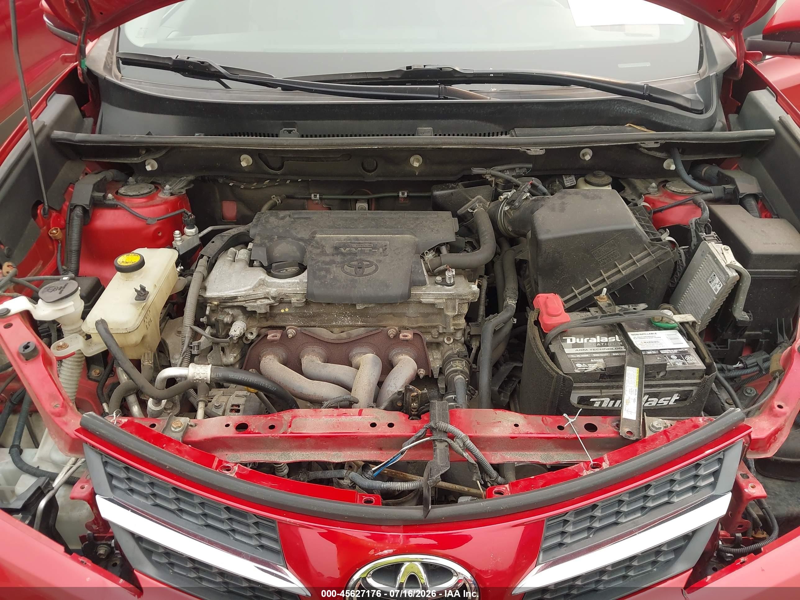 2014 Toyota Rav4 Limited Red vin: 2T3DFREV8EW220112