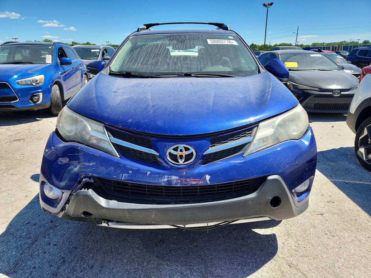 2014 Toyota Rav4 Limited Blue vin: 2T3DFREV8EW220174